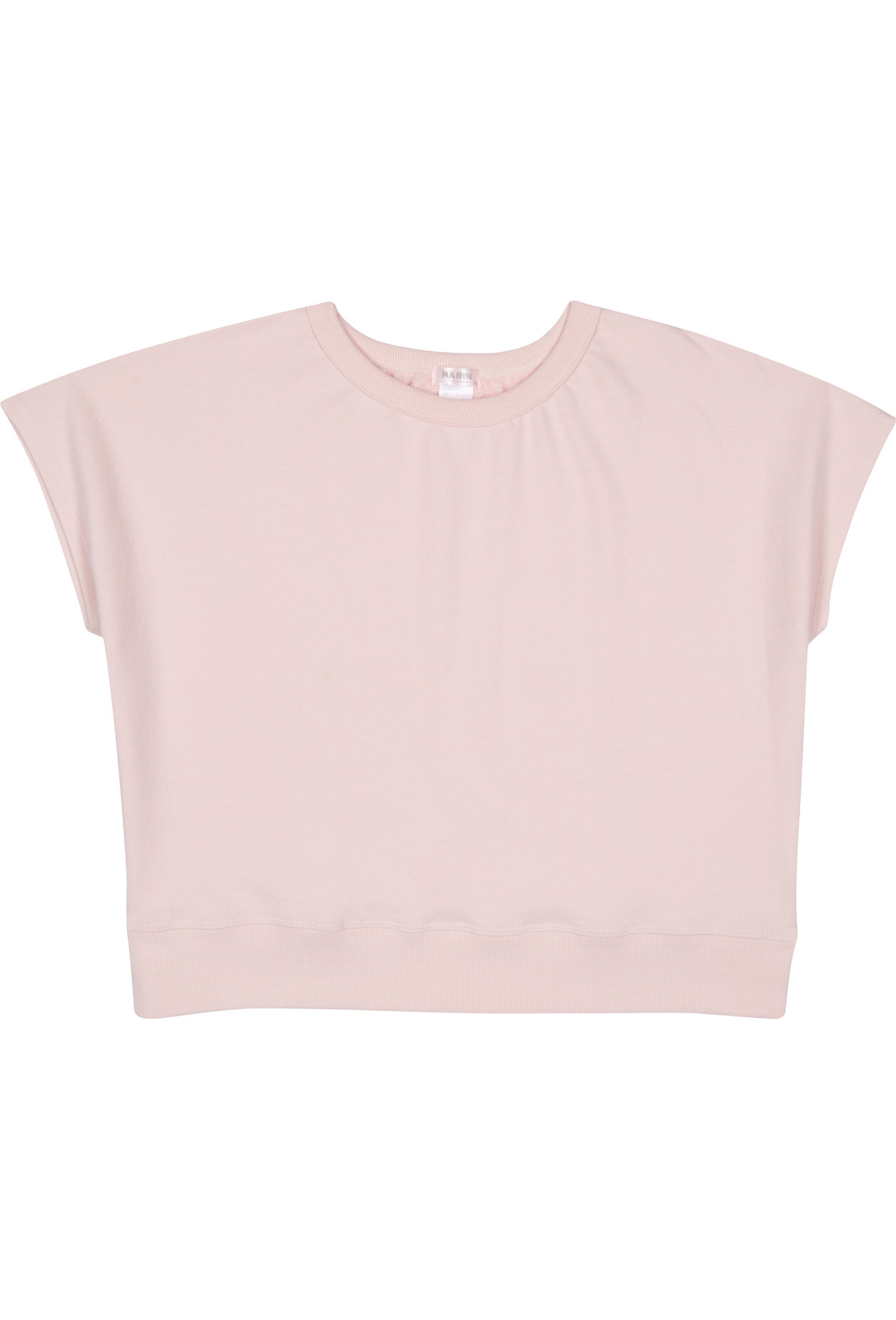 Organic Cotton Terry Bateau Top - Quartz Pink