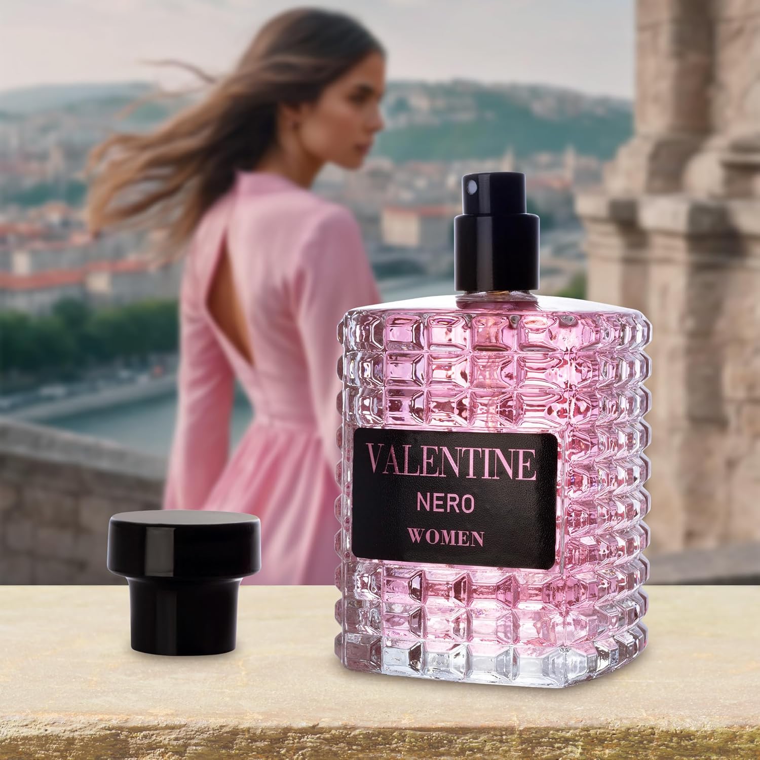 URBAN COLLECTION Valentine for Women Eau De Parfum - Amber Floral Jasmine, Bourbon Vanilla & Woods Oriental-Floral Fragrance with a Modern Twist Elegant 100ml Bottle Packed in Paper Box
