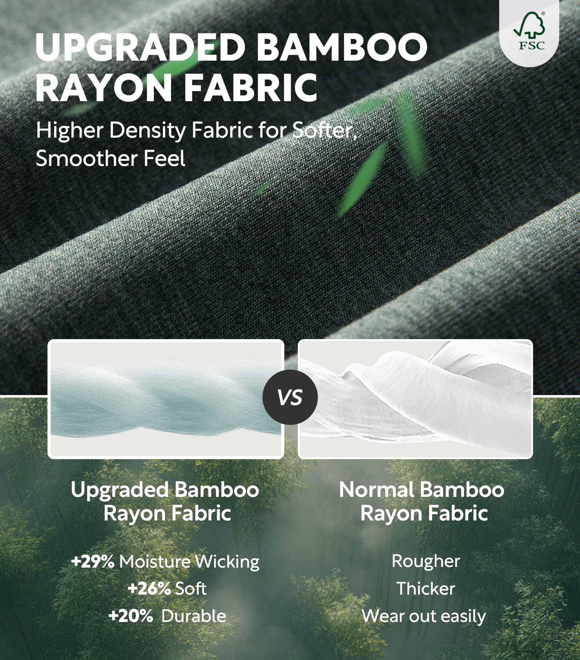 DAVID ARCHY Mens Boxers Soft Rayon Made from Bamboo Boxers for Men Pack Loose Underwear Cooling Mens Boxer Shorts