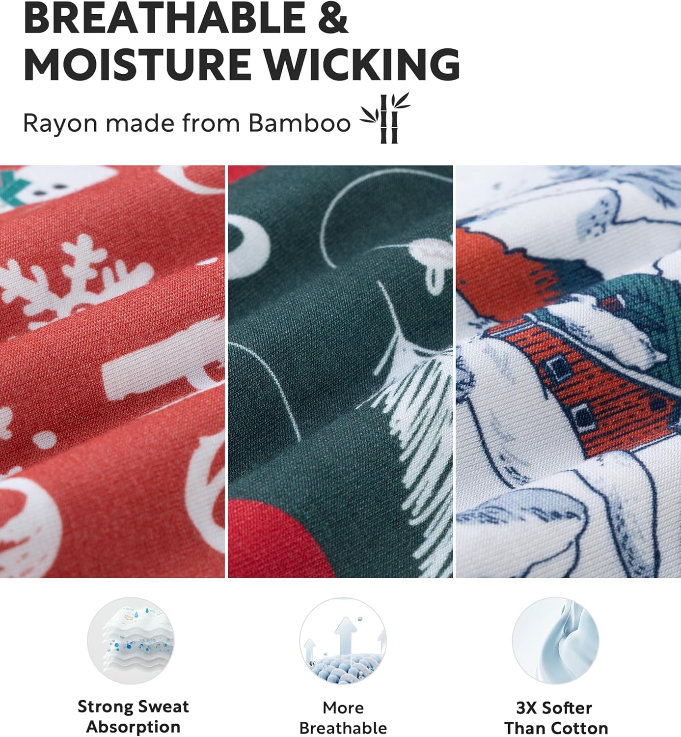 Separatec Mens Underwear with Pouch Moisture Wicking Dual Pouch Boxer Briefs Rayon From Bamboo Underwear Men, Halloween Theme