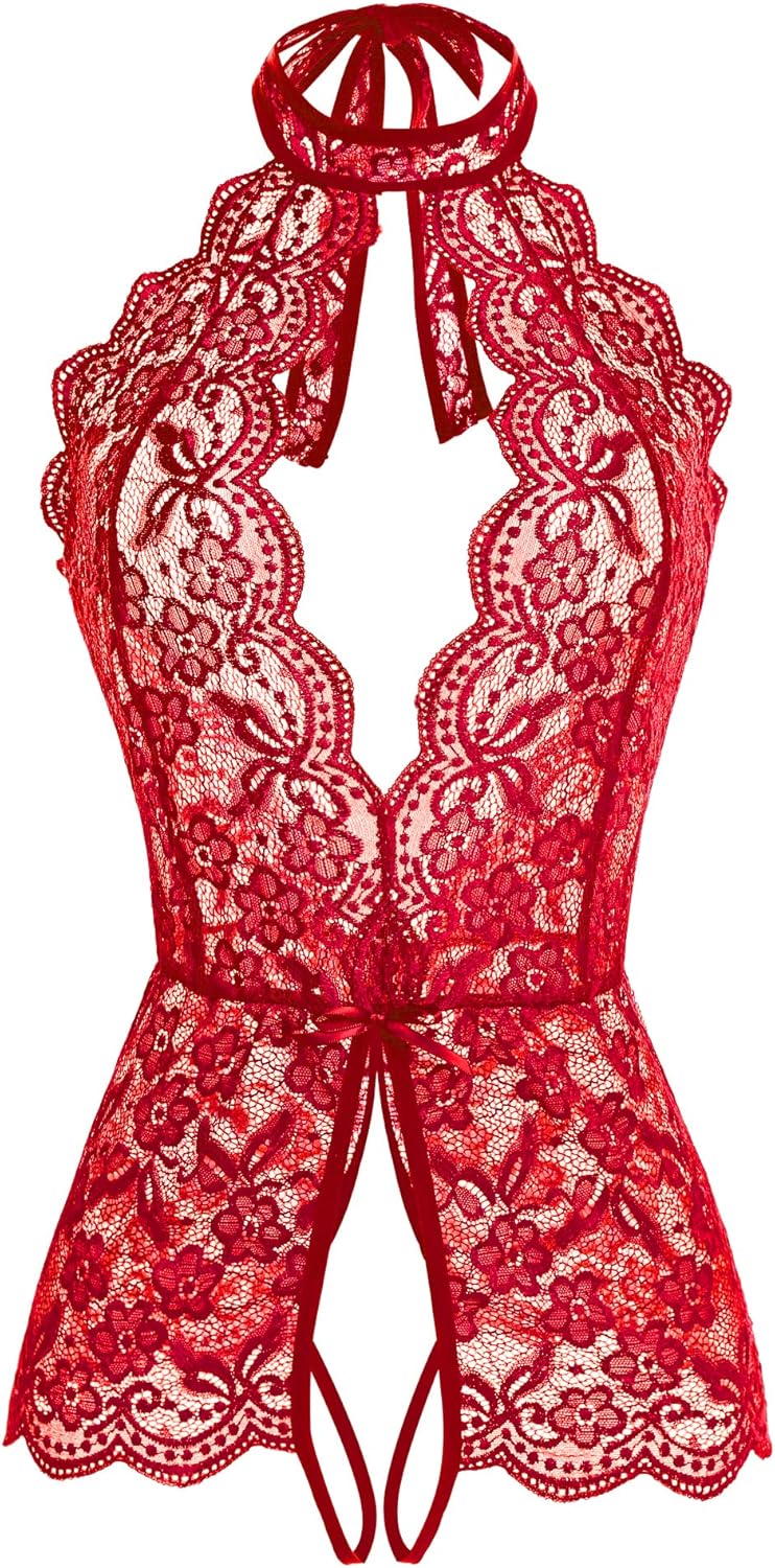 Ababoon Women One Piece Lingerie Lace Sexy Baby Dolls Teddy Sleepwear