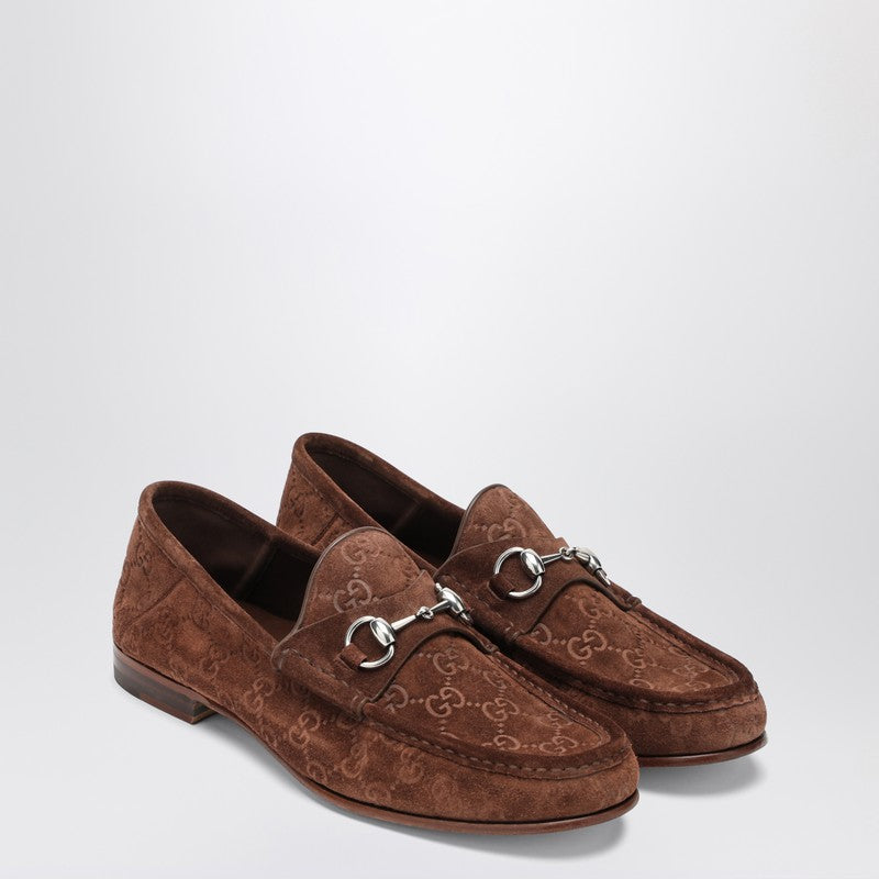 Gucci Horsebit 1953 Brown Suede Loafer Men