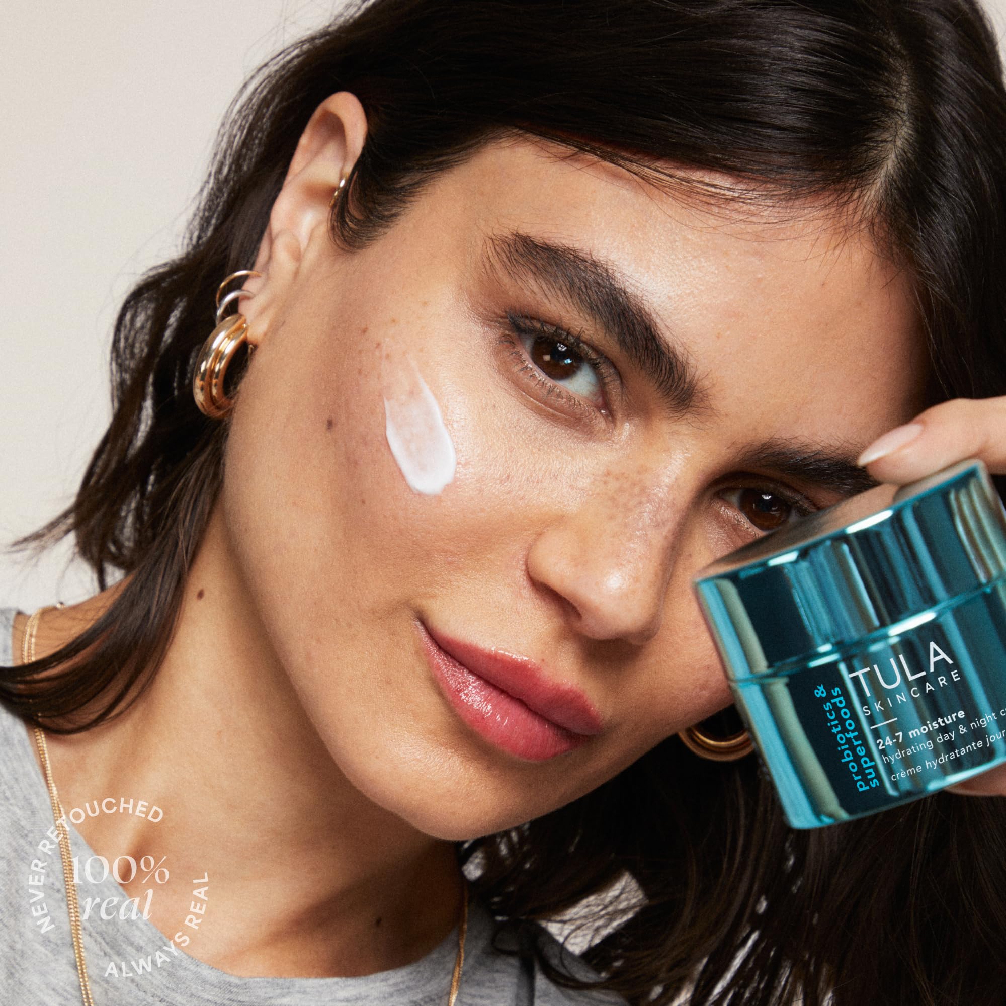 TULA Skin Care 24-7 Hydrating Day & Night Cream - Nourishing Moisturizer for Face, Maintain Skin Balance & Improve Skin Smoothness, Contains Watermelon & Apple Extract