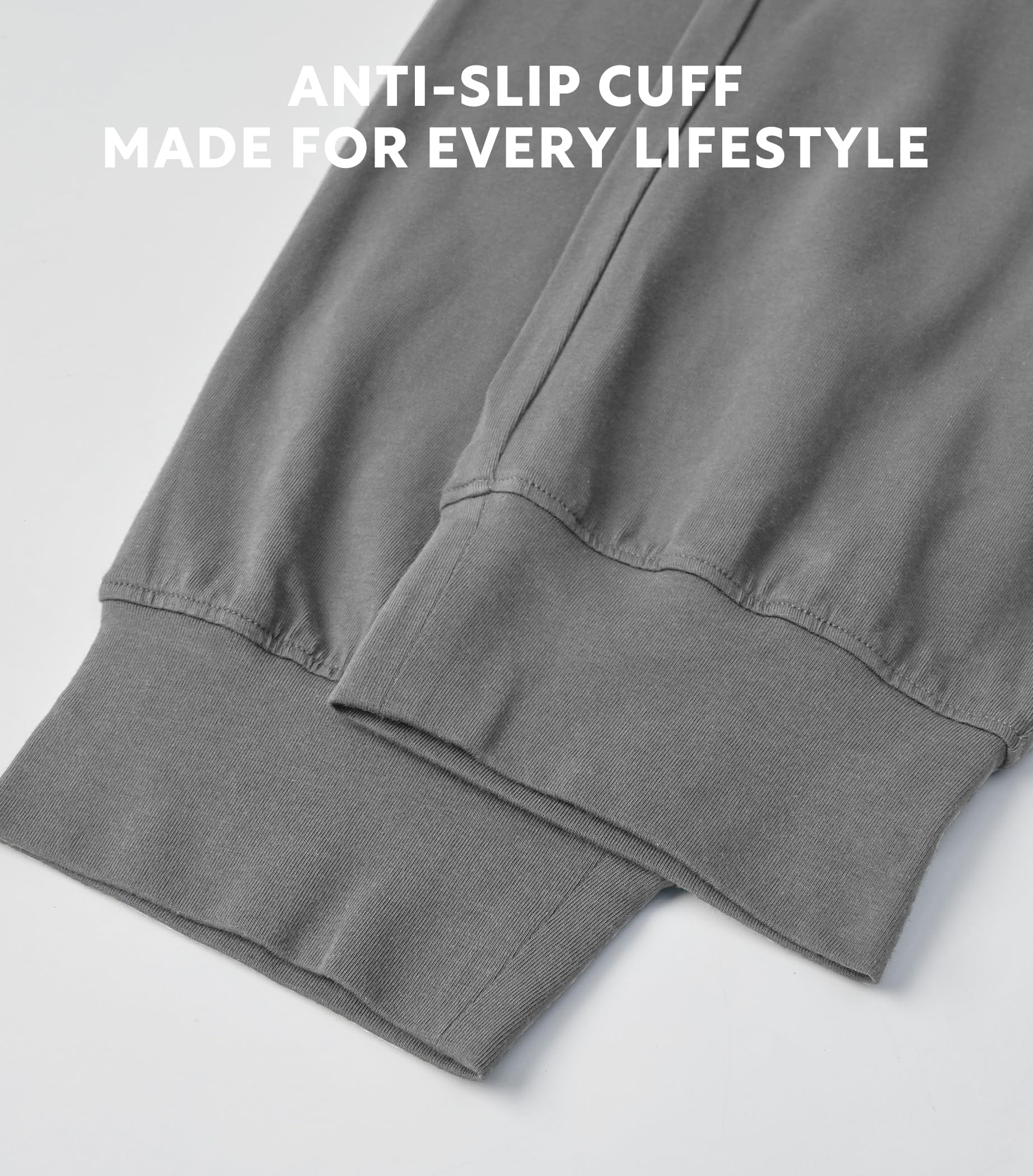 DAVID ARCHY Men's Pajama Pants Cotton Bottoms Soft Lightweight Loungewear with Drawstring and Pockets 2 Pack