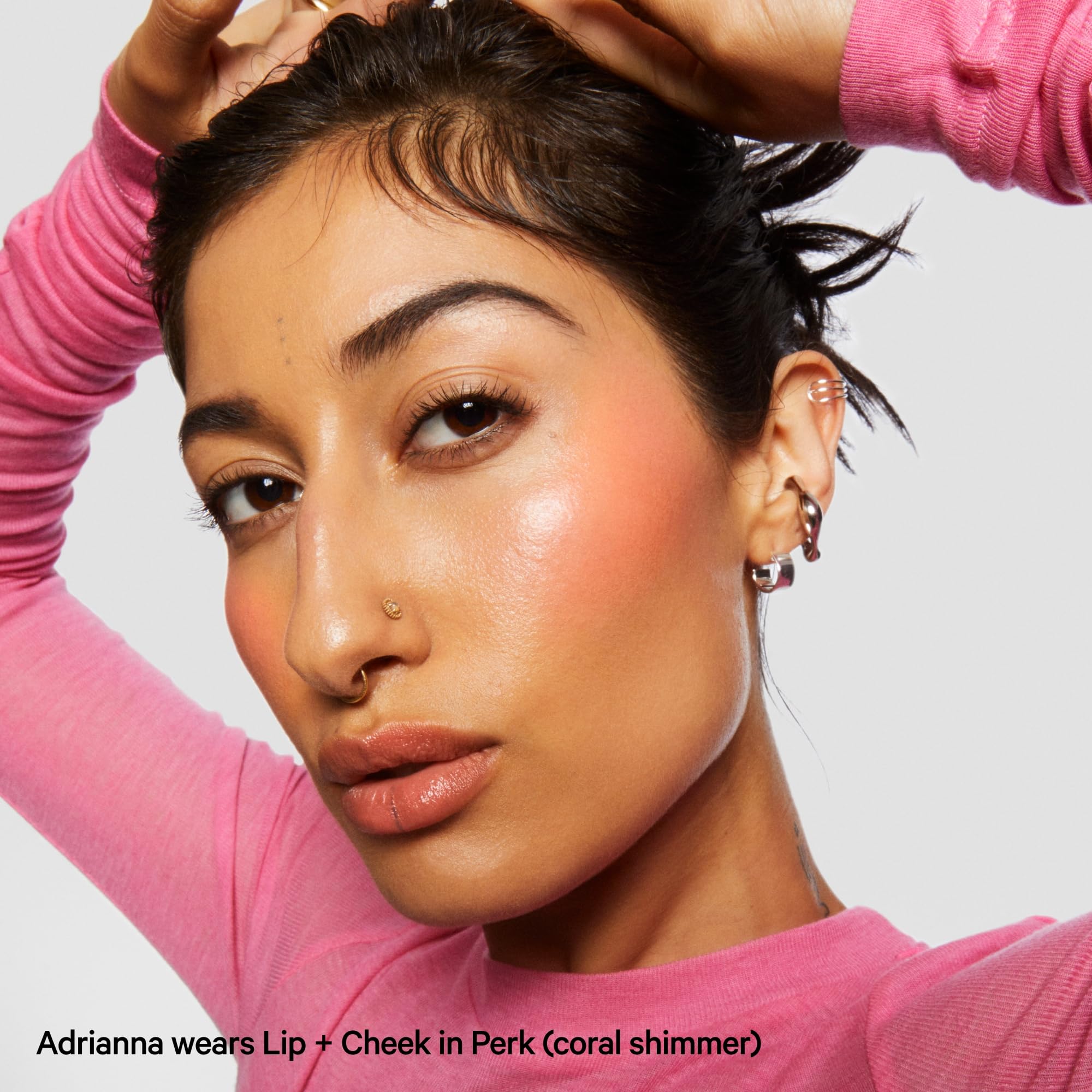 Milk Makeup Lip + Cheek Stick – Multi-Use Cream Blush + Lip Color with Mango Butter, Avocado Oil + Apricot Oil – Hydrating, Buildable, Long-Lasting, Vegan Formula – Smirk, 0.21 oz