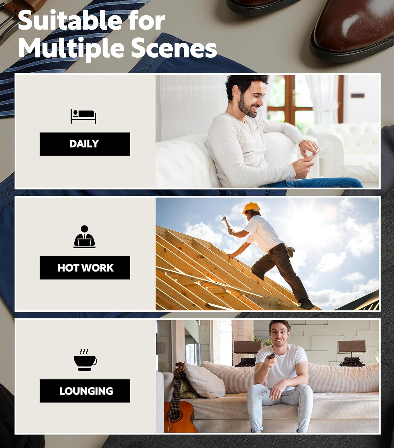 DAVID ARCHY Men's Underwear Ultra Soft Modal Support Pouch Trunks Moisture Wicking Boxer Briefs for Men Multipack