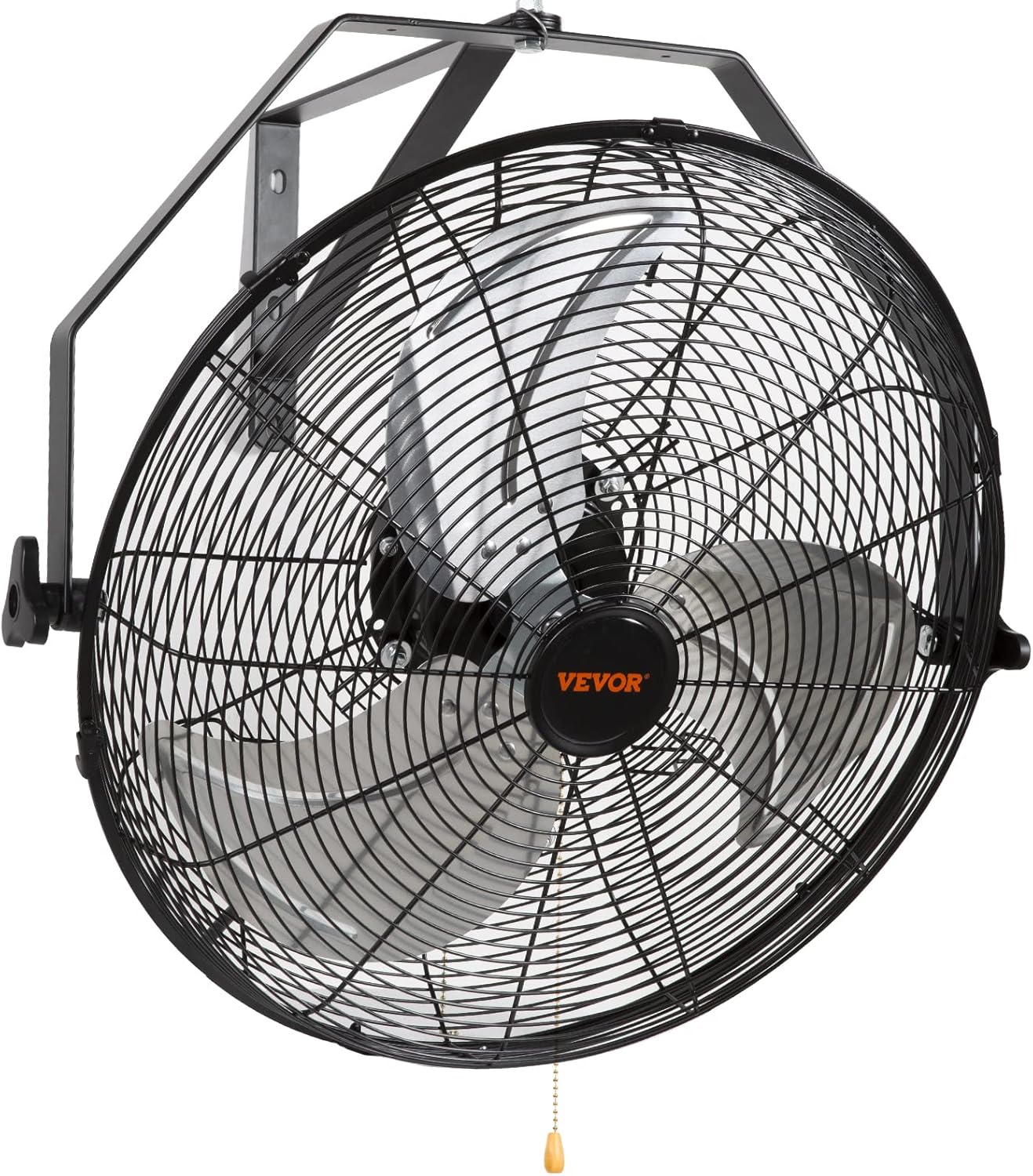 VEVOR Wall Mount Fan, 2 PCS 18 inch Waterproof, 3-speed High Velocity Max. 4000 CFM Industrial Wall Fan for Indoor, Commercial, Residential, Warehouse, Greenhouse, Workshop, Basement, Garage,Black