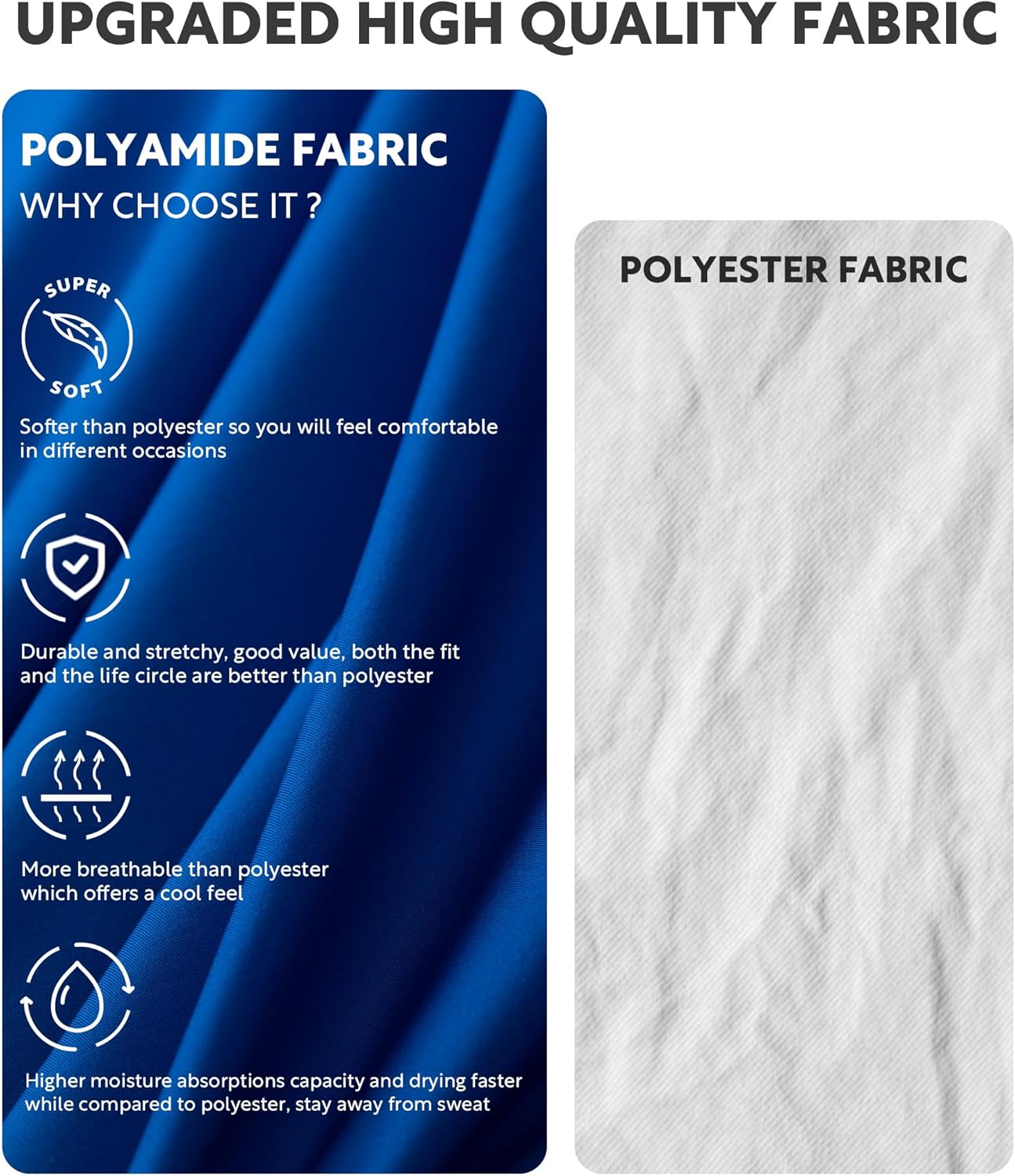 Separatec Mens Underwear with Pouch for balls Anti Chafing Underwear Men Athletic Sport Performance Long Boxer Briefs 3 Pack