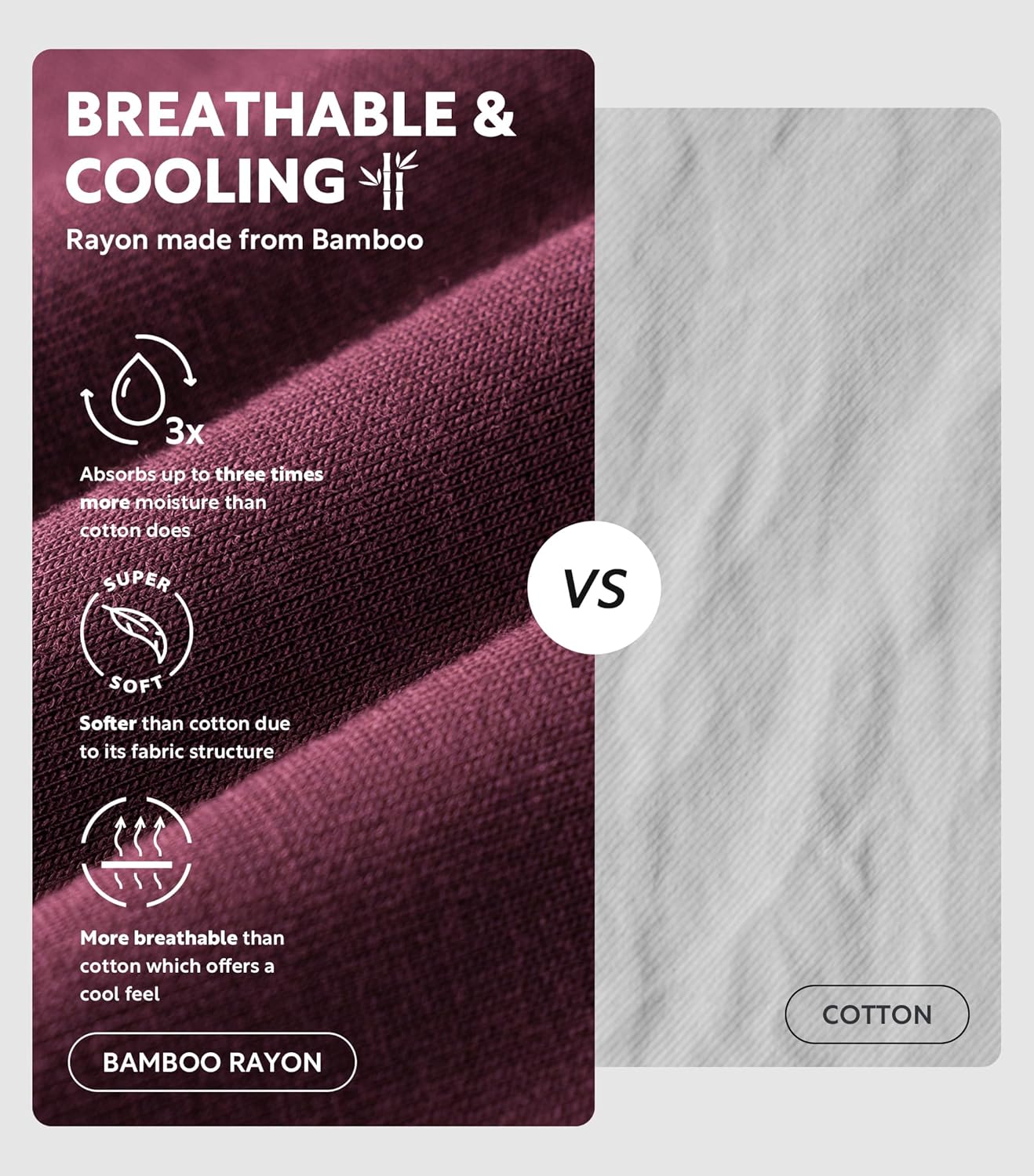 Separatec Dual Pouch Mens Underwear Breathable Cooling Rayon Made from Bamboo Underwear Men, Boxer Briefs and Trunks 7 Pack