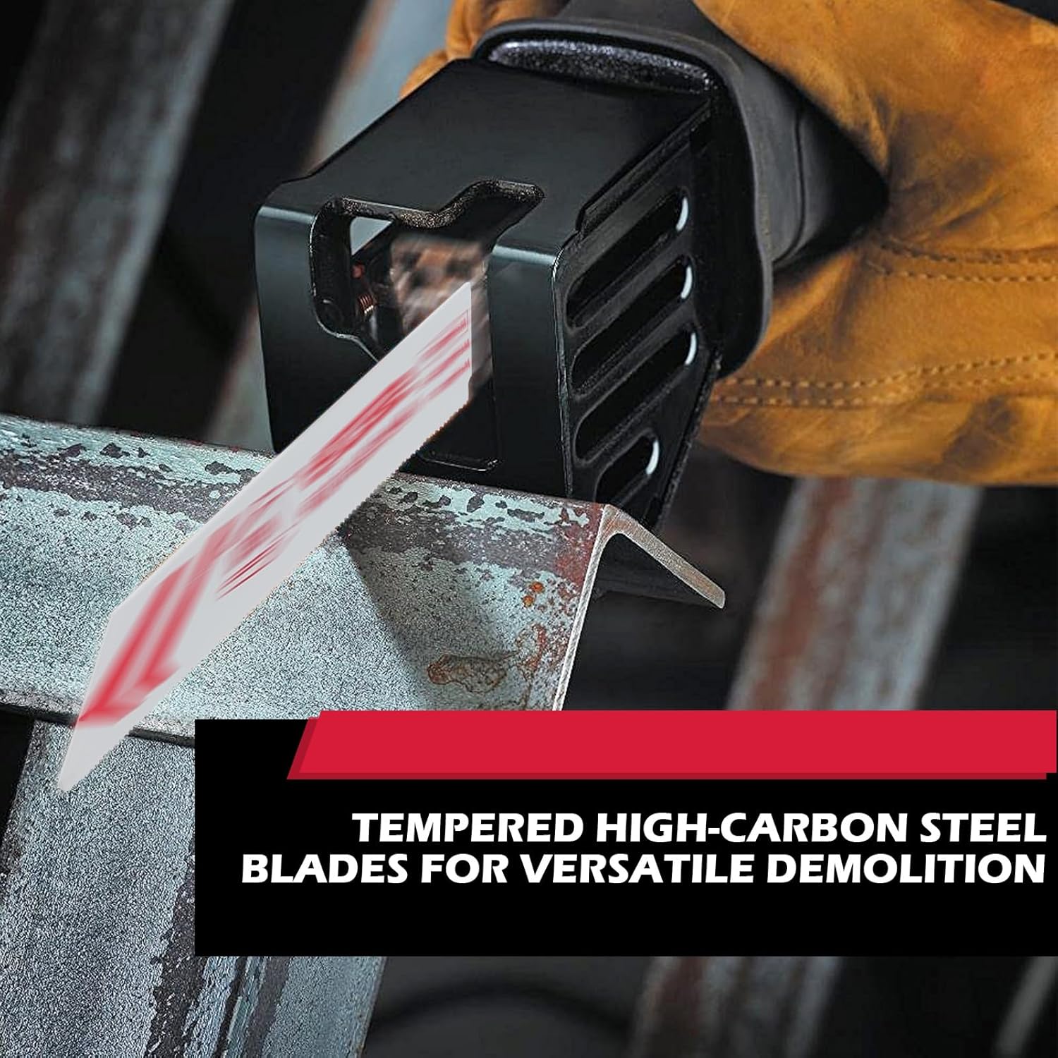 10-Piece Ultimate Reciprocating Saw Blade Set, Premium 6 & 8 Inch Wood & Metal Cutting Pruner Saw Blades with Storage Box