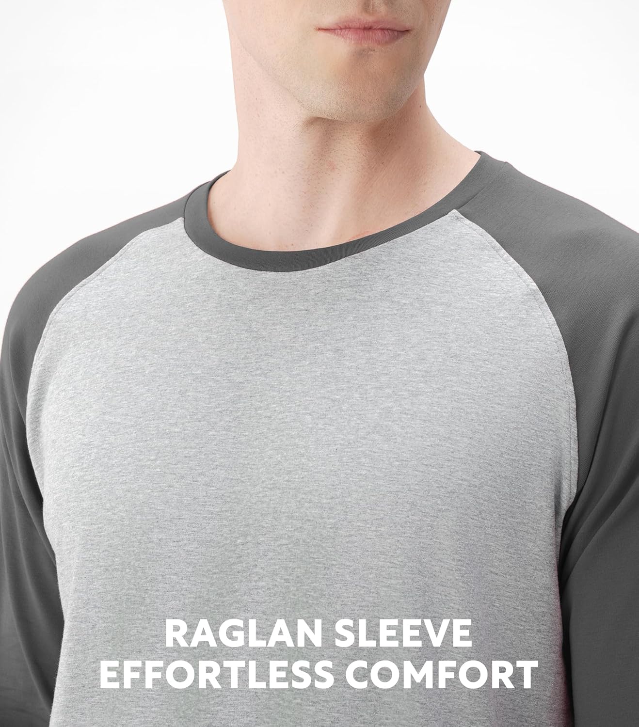 DAVID ARCHY Mens Pajamas Set - Soft Pj Sets for Men Long Sleeve Pajamas Men Cotton Mens Pjs Sets Loungewear with Pockets