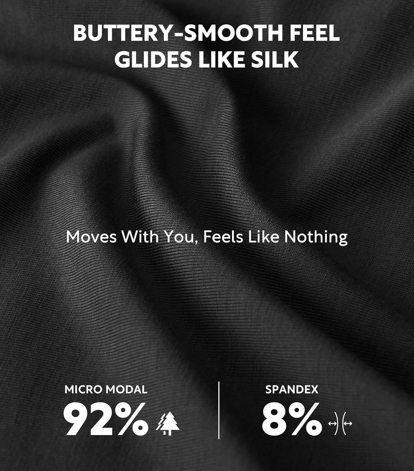 DAVID ARCHY Men's Ultra Soft Underwear Micro Modal Breathable Moisture Wicking Seamless Underwear for Men Multipack