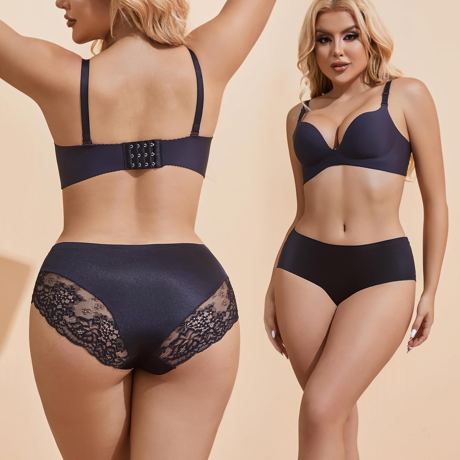 Silky Smooth Invisible Hipster Bikini Underwear for Women Frozen Silk Seamless Panties with Silky Tactile Touch