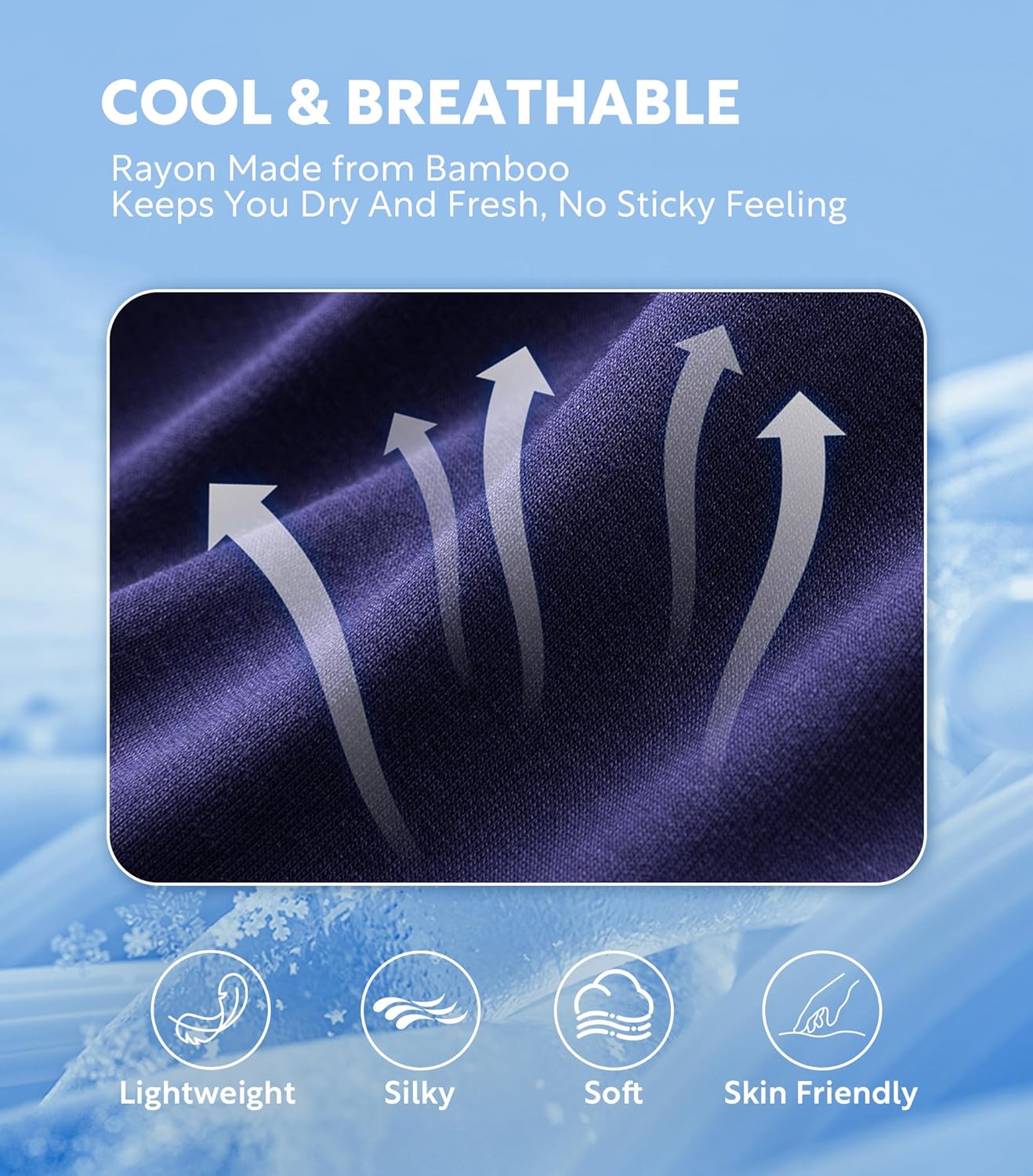 DAVID ARCHY Mens Underwear Bamboo Rayon Boxers for Men Breathable and Cool Men's Boxer Shorts with Button Fly 3 or 5 Pack