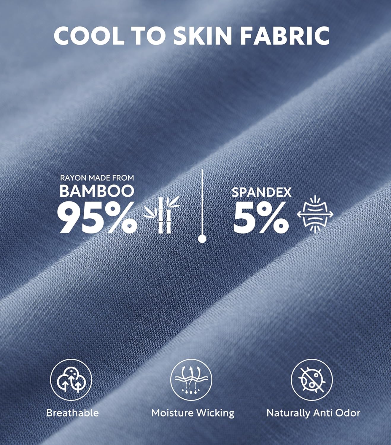 DAVID ARCHY Mens Boxer Shorts Breathable Soft Rayon Made from Bamboo Boxers for Men Loose Fit Mens Underwear 3 or 5 Pack