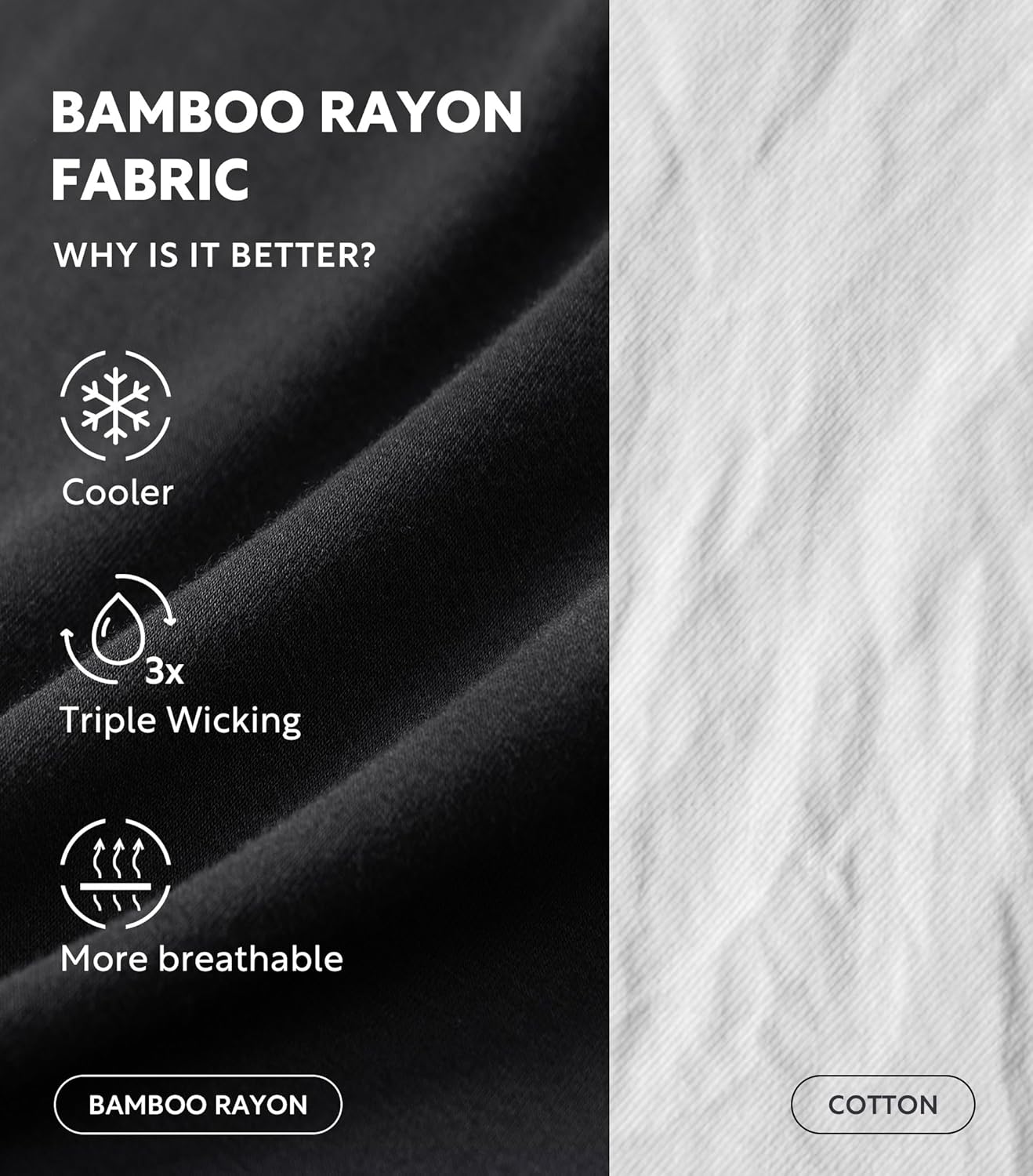 DAVID ARCHY Mens Pajama Shorts Bamboo Rayon Sleep Shorts Soft Comfy Breathable Lounge Pants with Pockets 2 Pack