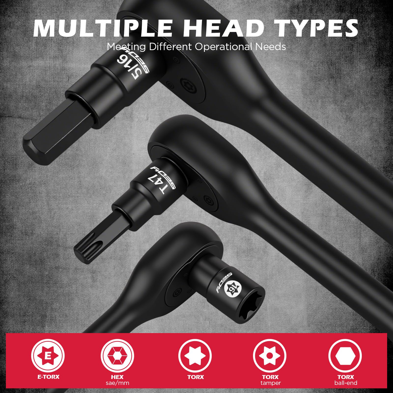 29-Piece 1/2" Drive Impact Socket Set, SAE (3/8 to 1 inch) and Metric (10-24mm) Sizes with Extension Bars Standard Deep Socket Set CR-V Material High Durability Impact Wrench