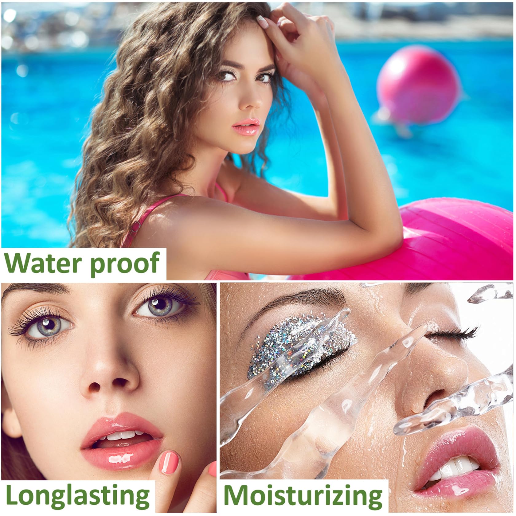 4 Pack Aloe Vera Lipstick,Long Wear Nourishing Lip stick,Waterproof Moisturizing Color Changing Lip Balm Lipstick,Lip Gloss,Magic Temp Color Change Matte Lip Gloss Makeup