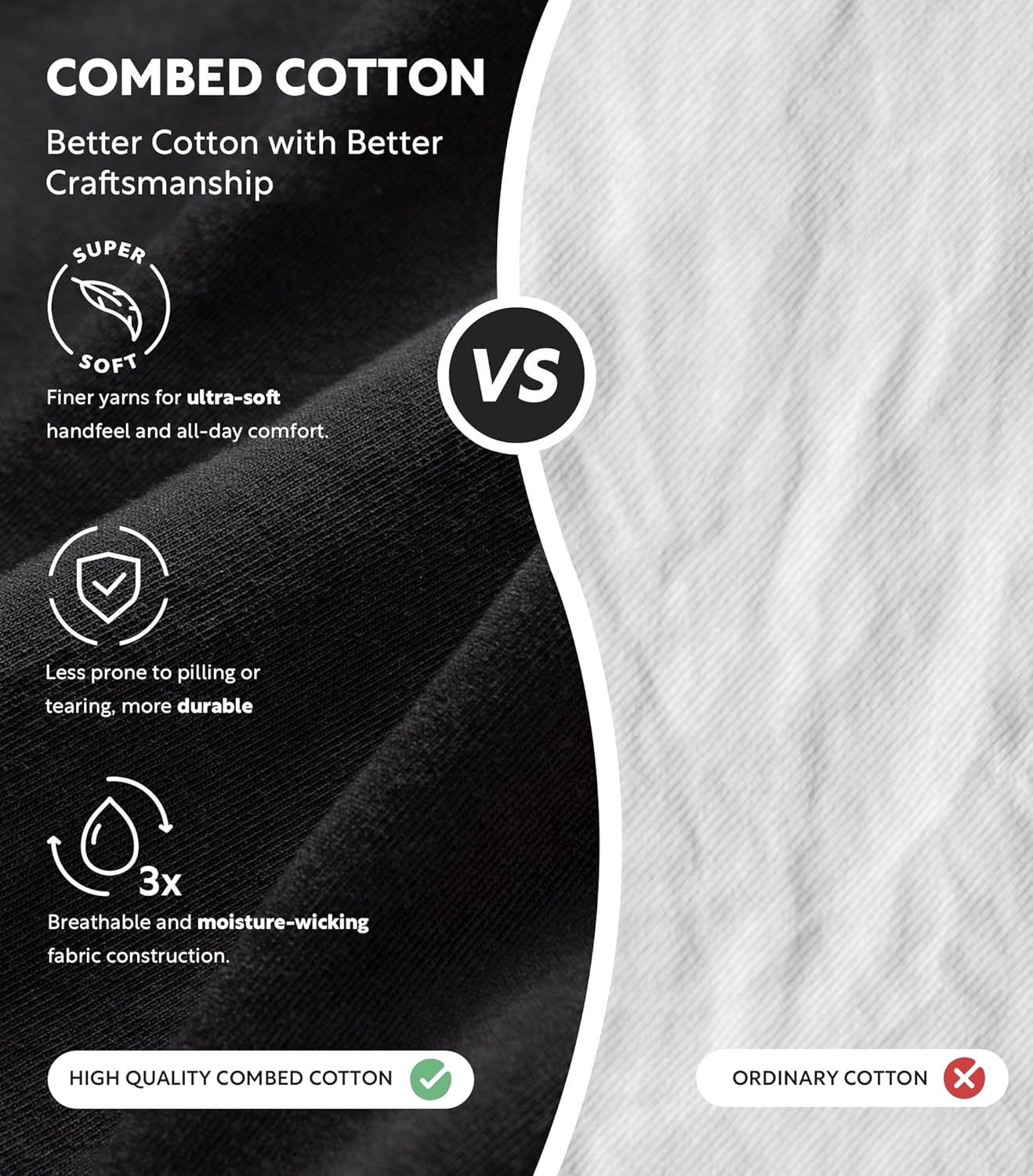 DAVID ARCHY Men's Undershirts Combed Cotton Tank Tops Soft Moisture-Wicking Shirt Breathable A-Shirt for Men 3 Pack