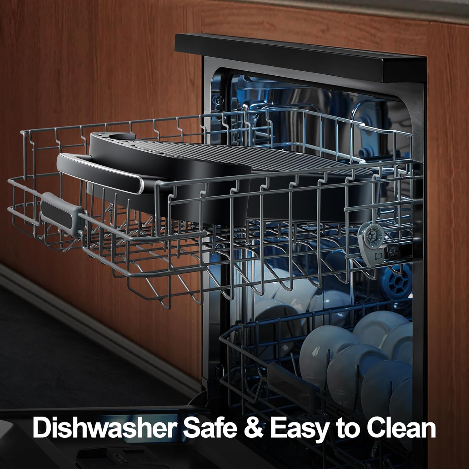 Extra Large Air Fryer,11-IN-1 6 QT 450F Air Fryer with Superior Airflow, Dual Heat Source Technology, Smart Digital Wide Fryer with PFAS Free Basket, Fits a 12" Pizza or 33 Chicken Wings