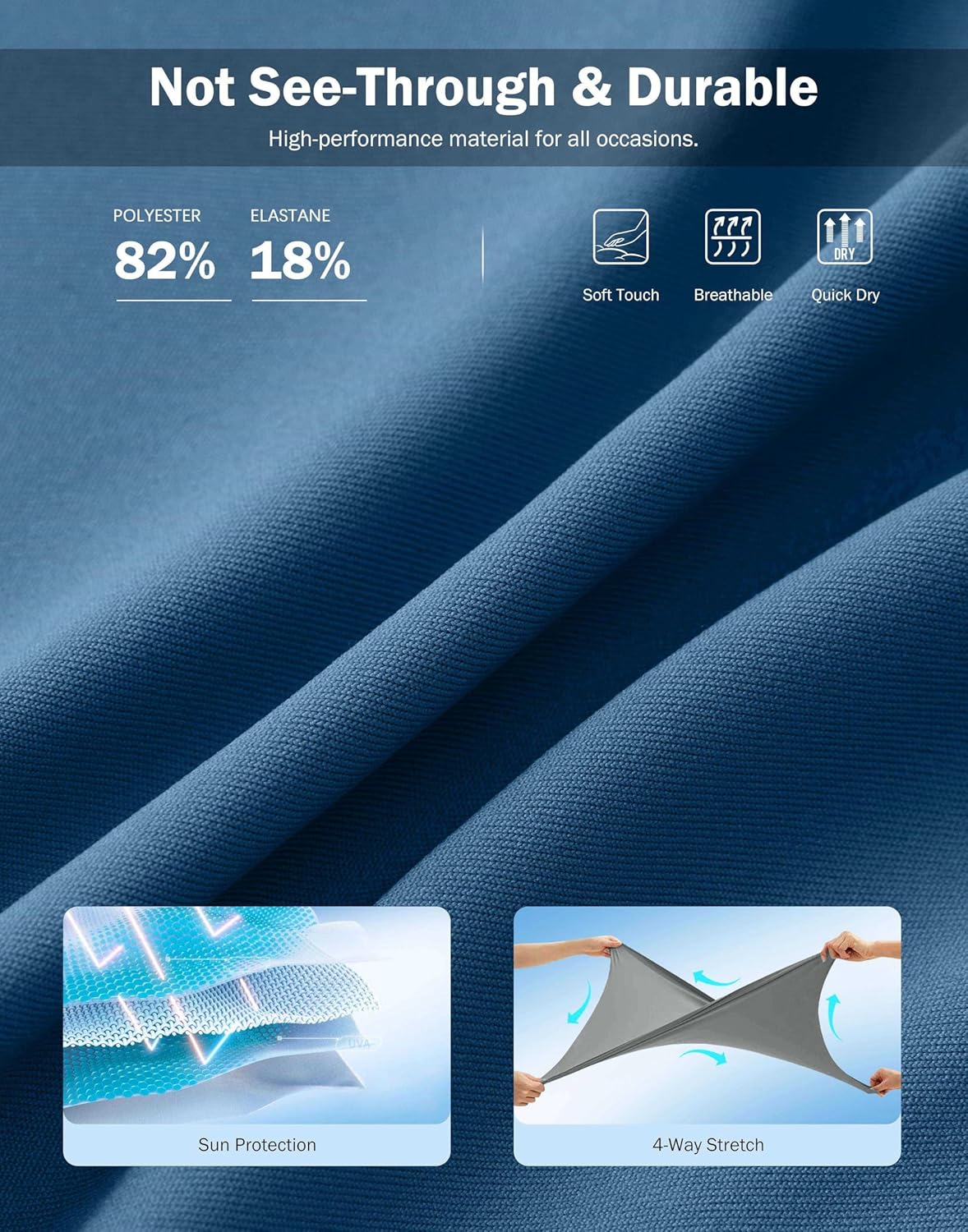 SANTINY 18" Skorts for Women 3 Pockets High Waist Long Athletic Tennis Skirt Golf Skort for Casual Summer Travel