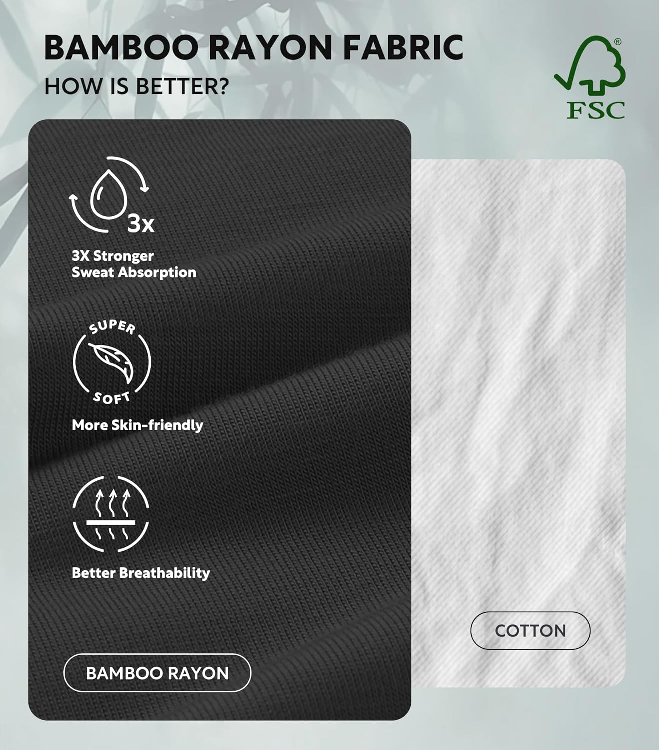 Separatec Dual Pouch Mens Underwear Breathable Cooling Rayon Made from Bamboo Underwear Men, Boxer Briefs and Trunks 7 Pack