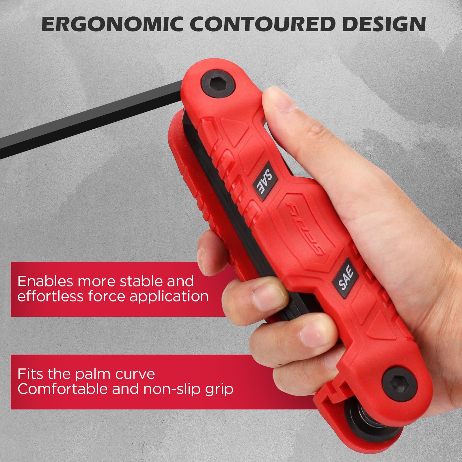 SEDY 32-Piece Hex Key Wrench Set, Metric and SAE Allen Wrenches (0.028-3/8 inch, 0.7-10 mm) L Shape Allen Keys, Chrome Vanadium Steelwith 2x Extension Handle