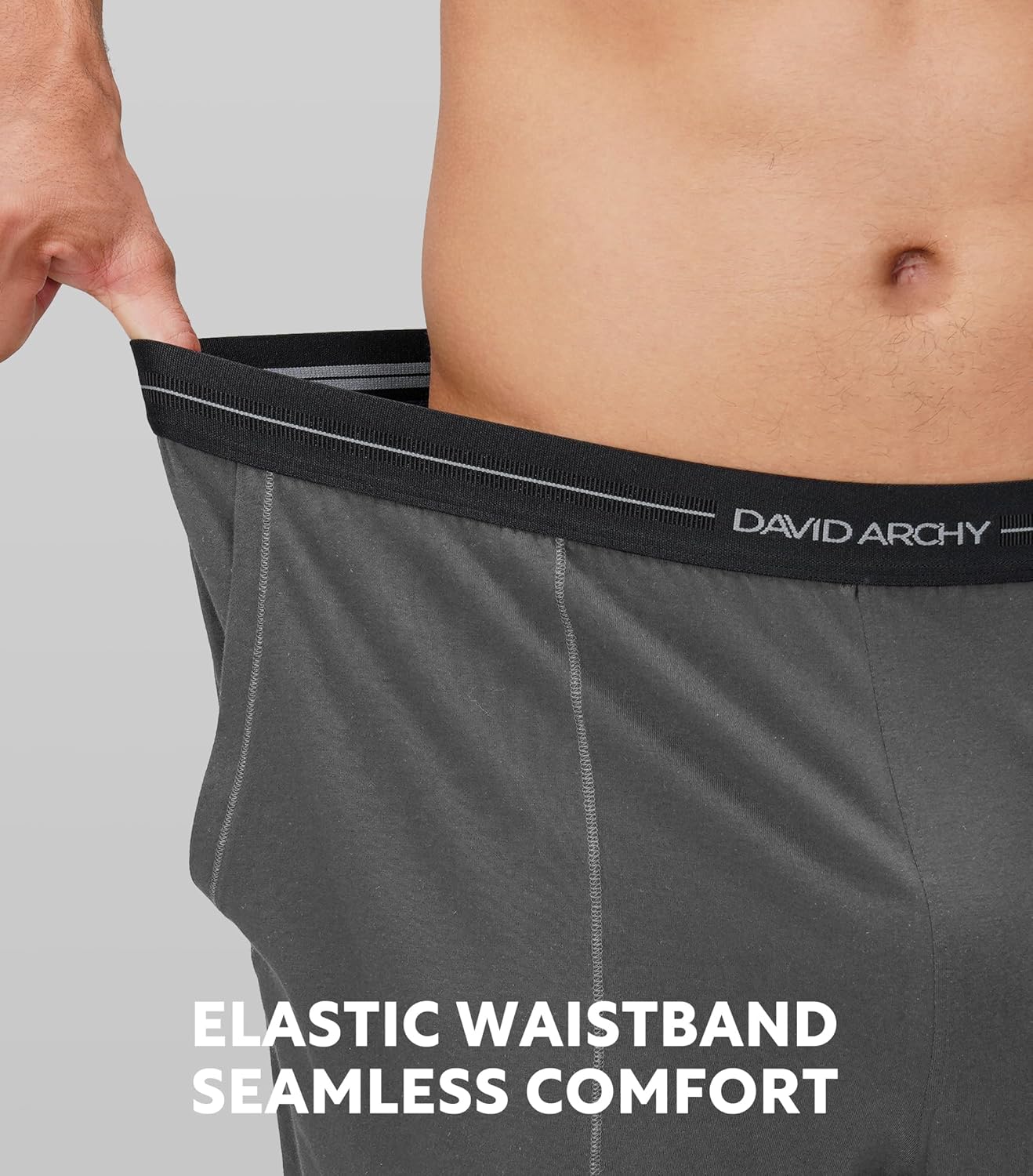 DAVID ARCHY Mens Pajamas Set - Soft Pj Sets for Men Long Sleeve Pajamas Men Cotton Mens Pjs Sets Loungewear with Pockets