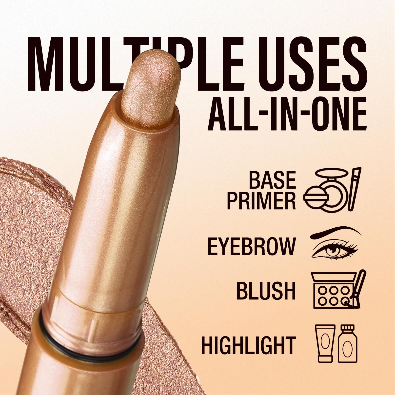 Jolilab Eyeshadow Stick Set, 8 Colors Matte Professional Bright-Colored Contouring and Highlight Eyeshadow Stick, Cream Waterproof Long Lasting High Pigmented Eye Shadow. (8, EYESHADOW B)