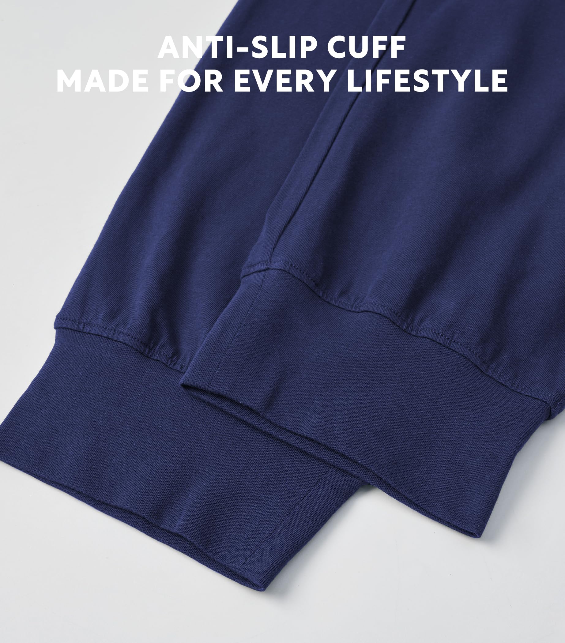 DAVID ARCHY Men's Pajama Pants Cotton Bottoms Soft Lightweight Loungewear with Drawstring and Pockets 2 Pack