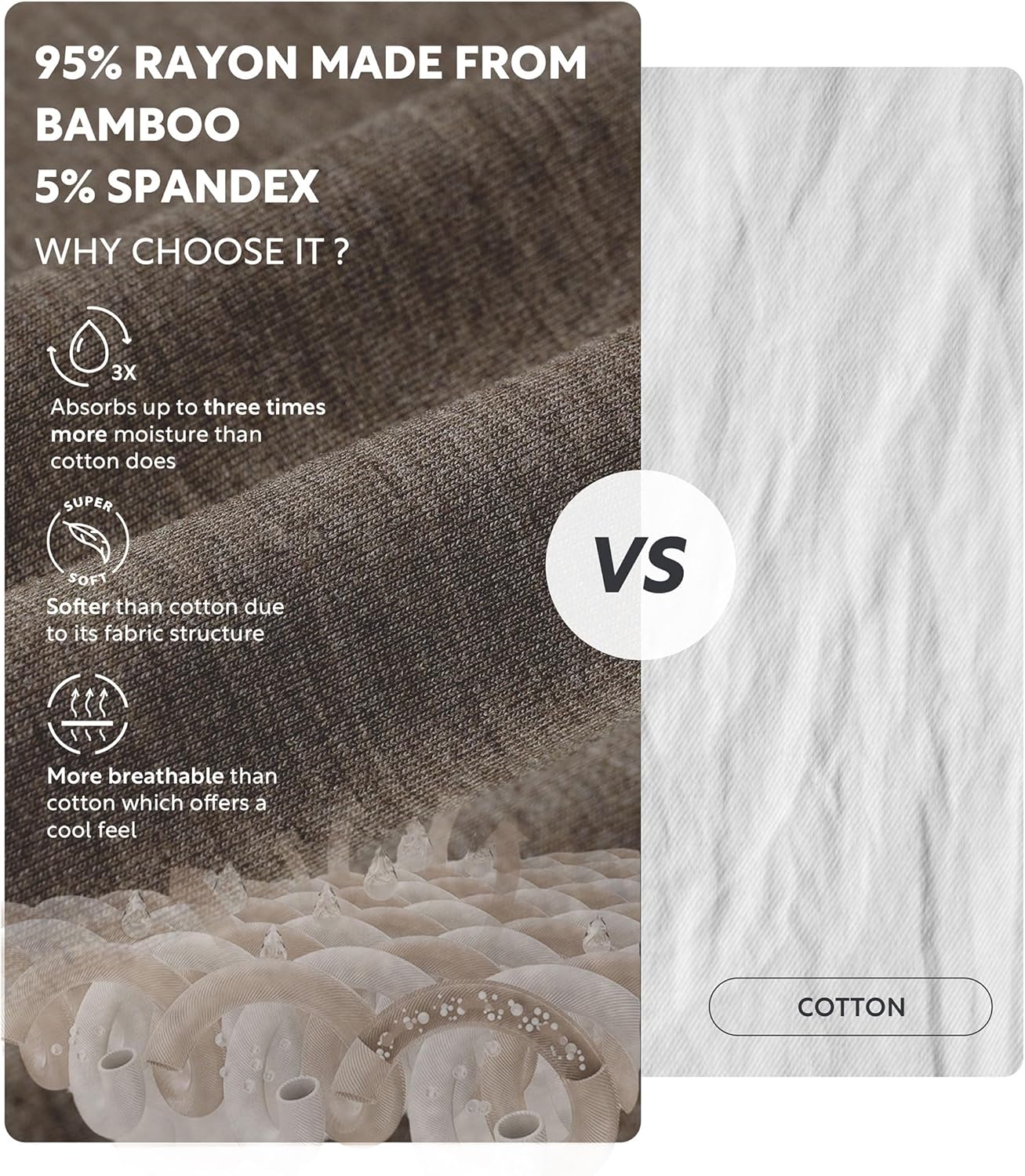 Separatec Mens Underwear with Pouch Moisture Wicking Dual Pouch Boxer Briefs Rayon From Bamboo Underwear Men, Halloween Theme