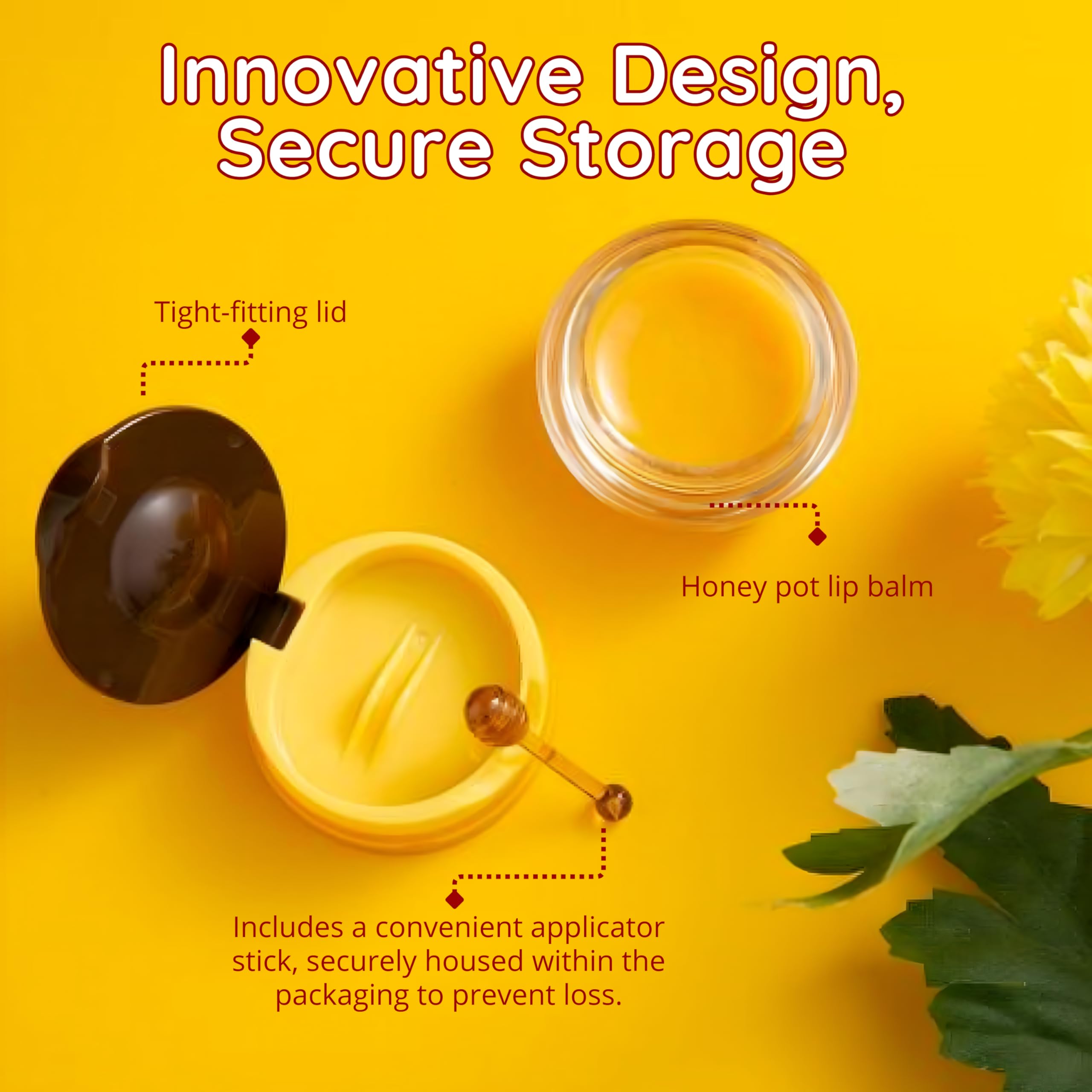 Original My Bee Balm Lip Balm - 2 pack Hydrating Balm Honey Pot for Dry, Chapped & Cracked Lips - Enriched with Propolis, Honey & Vitamin E - Soften, Smooth & Reduce Lip Lines