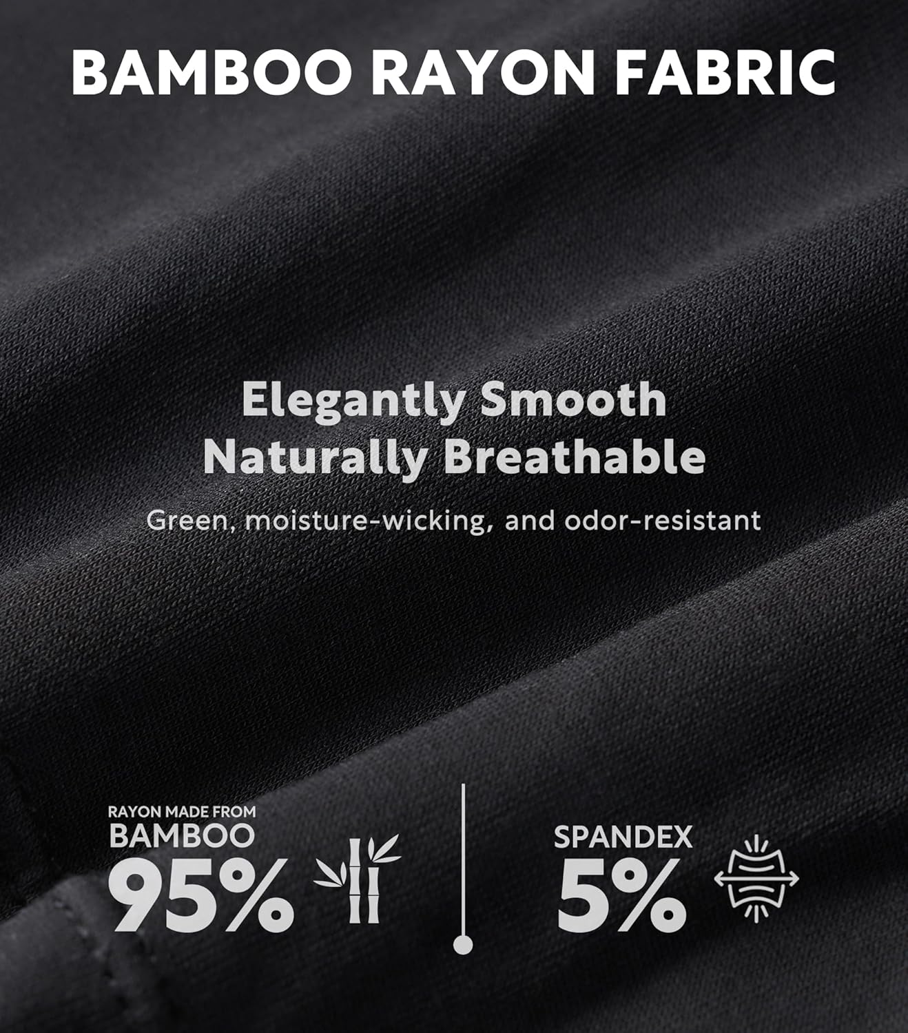 DAVID ARCHY Men's Breathable Underwear Soft Comfortable Moisture-Wicking with Fly Underwear Boxer Briefs for Men 3 Pack