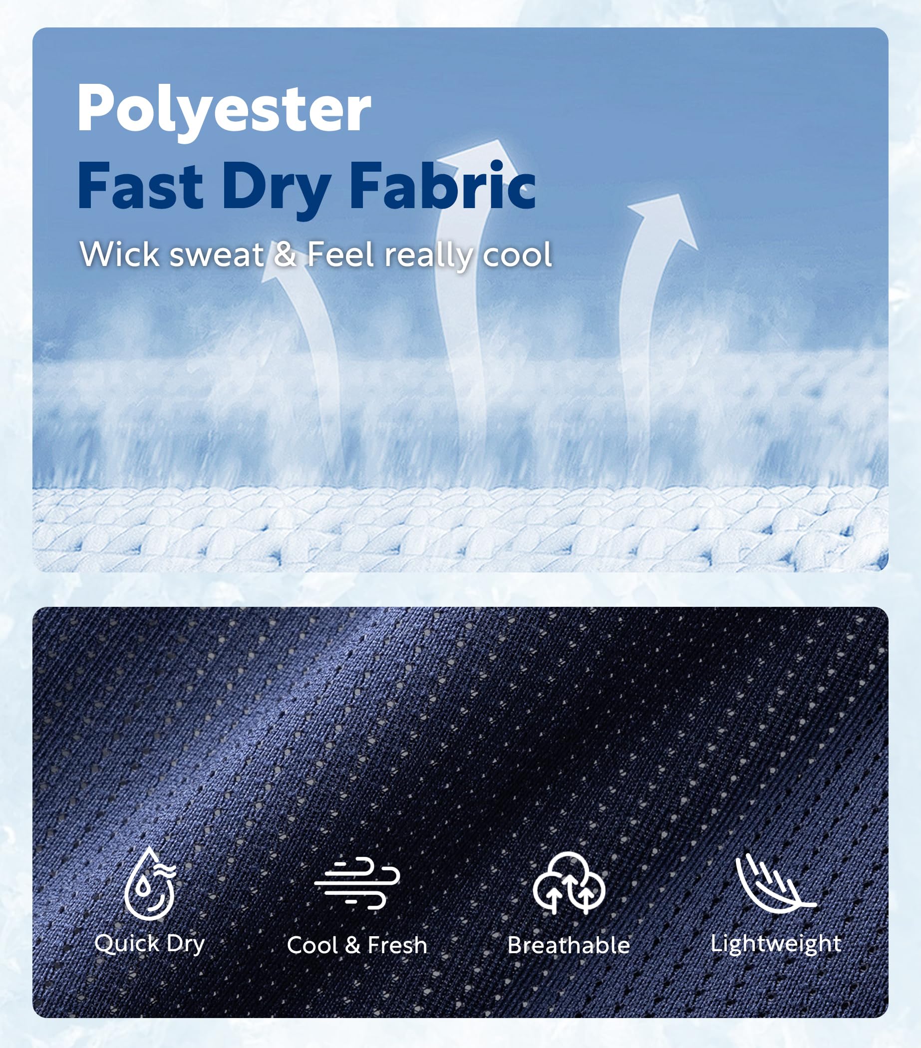 DAVID ARCHY Mens Boxer Shorts Underwear Quick Dry Breathable Mens Boxers Moisture Wicking Boxers for Men 3 or 5 Pack