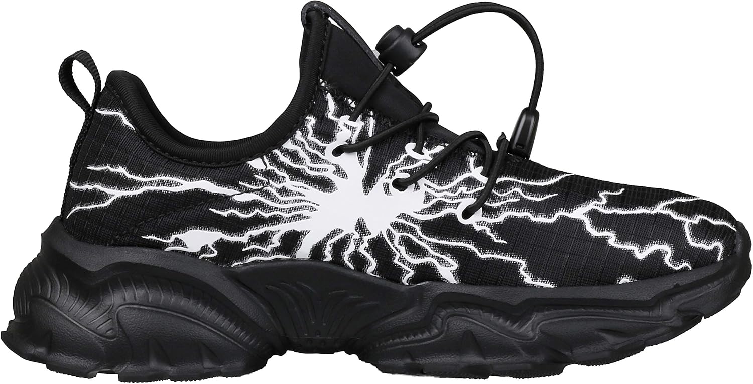 BRONAX Little/Big Boys Comfortable Graffiti Personality Tennis Shoes