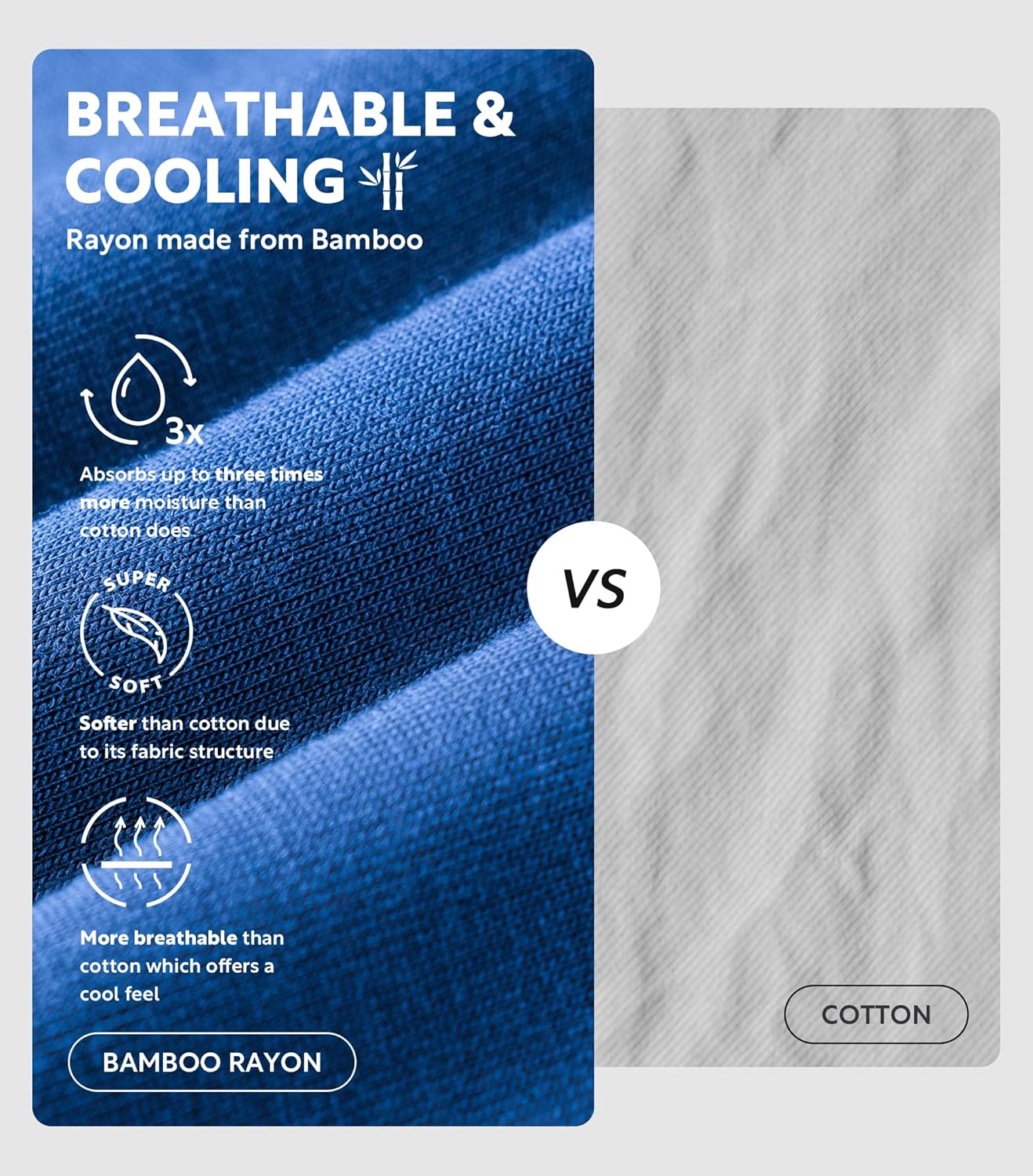 Separatec Dual Pouch Mens Underwear Breathable Cooling Rayon Made from Bamboo Underwear Men, Boxer Briefs and Trunks 7 Pack