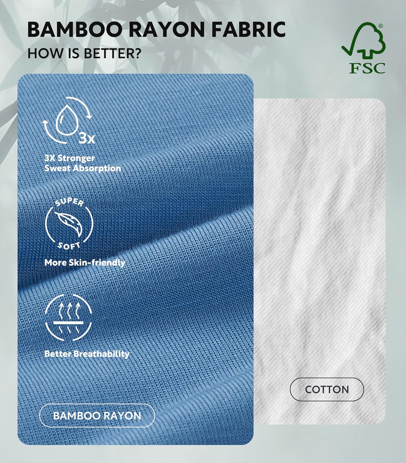 Separatec Dual Pouch Mens Underwear Breathable Cooling Rayon Made from Bamboo Underwear Men, Boxer Briefs and Trunks 7 Pack