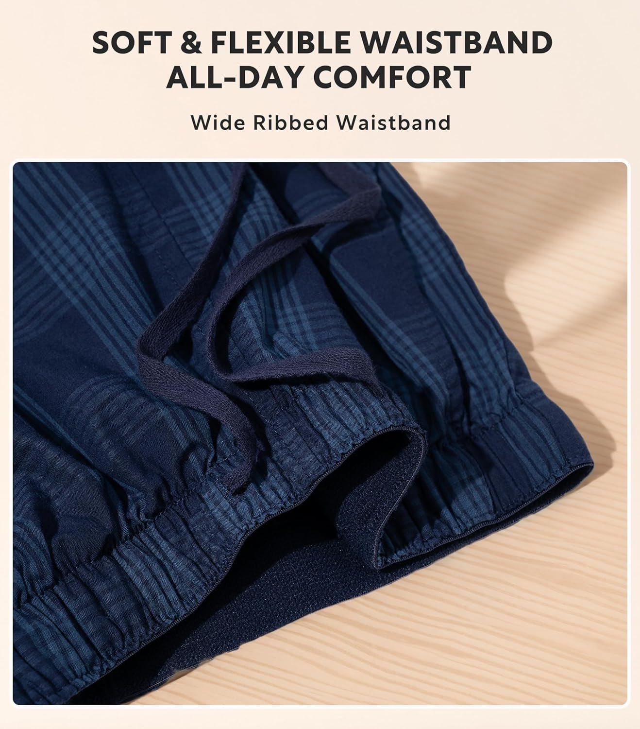 DAVID ARCHY Mens Pajama Pants Soft Cotton Plaid Sleepwear, Comfy Lounge Woven Pajamas Bottoms PJ Pant for Men, 3 pack