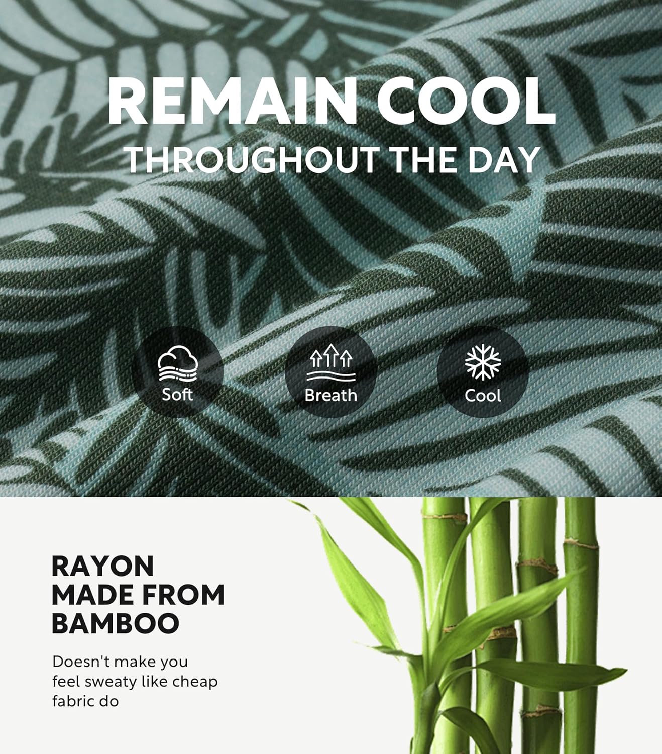 DAVID ARCHY Mens Underwear Bamboo Rayon Boxers for Men Breathable and Cool Men's Boxer Shorts with Button Fly 3 or 5 Pack