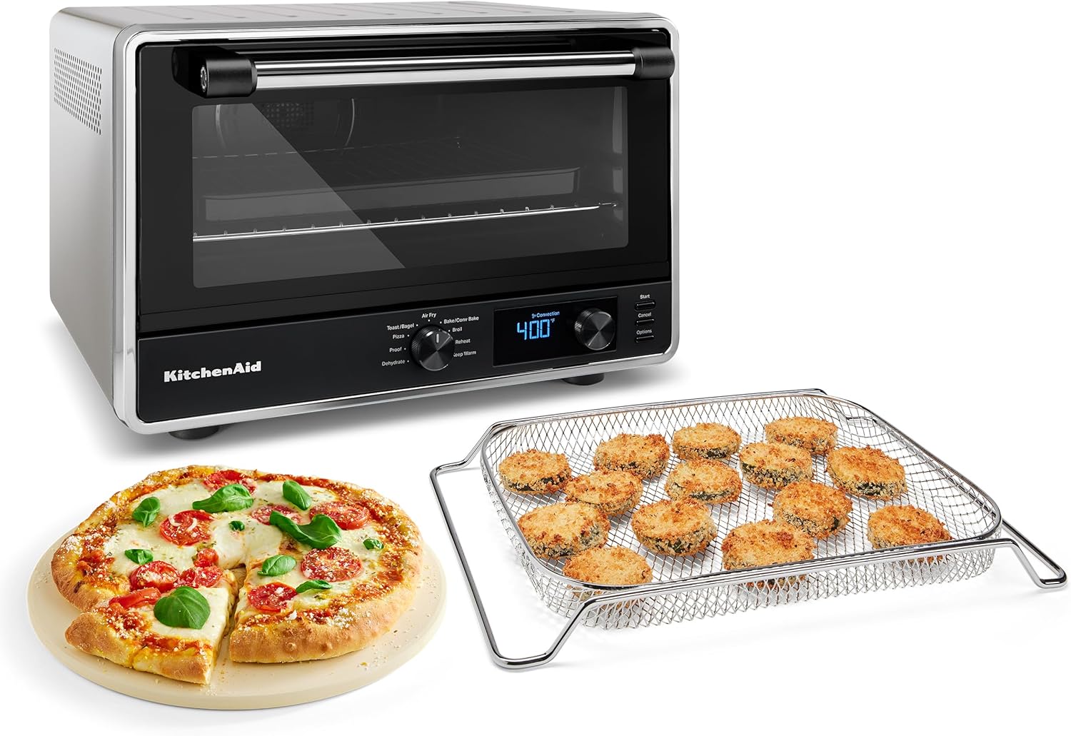 KitchenAid Digital Air Fry Countertop Oven, KCO124BM, Black Matte