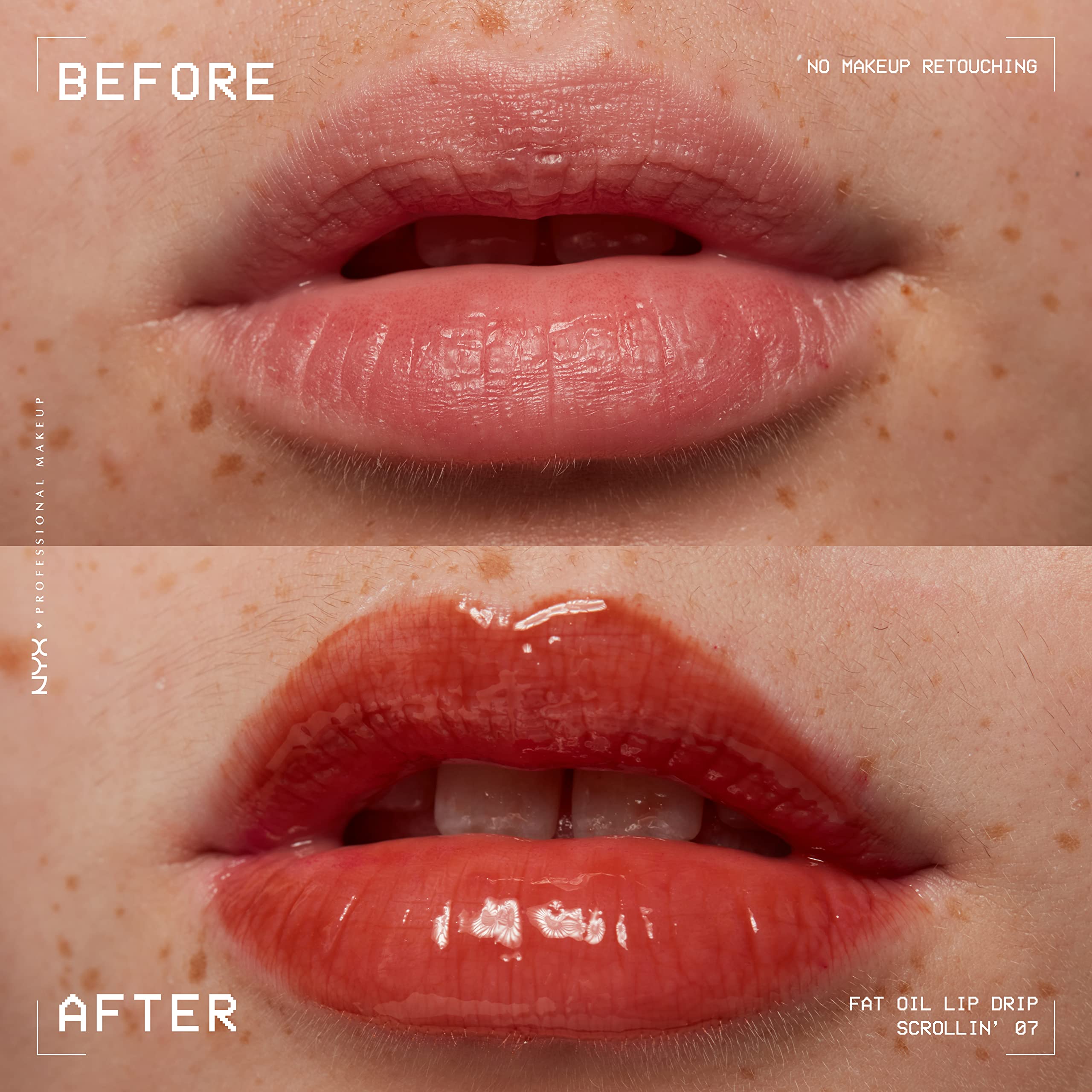 NYX PROFESSIONAL MAKEUP Fat Oil Lip Drip, Moisturizing Lip Oil Gloss, Vegan Tinted Formula, Up to 12 HR Hydration - Missed Call (Sheer Pink)