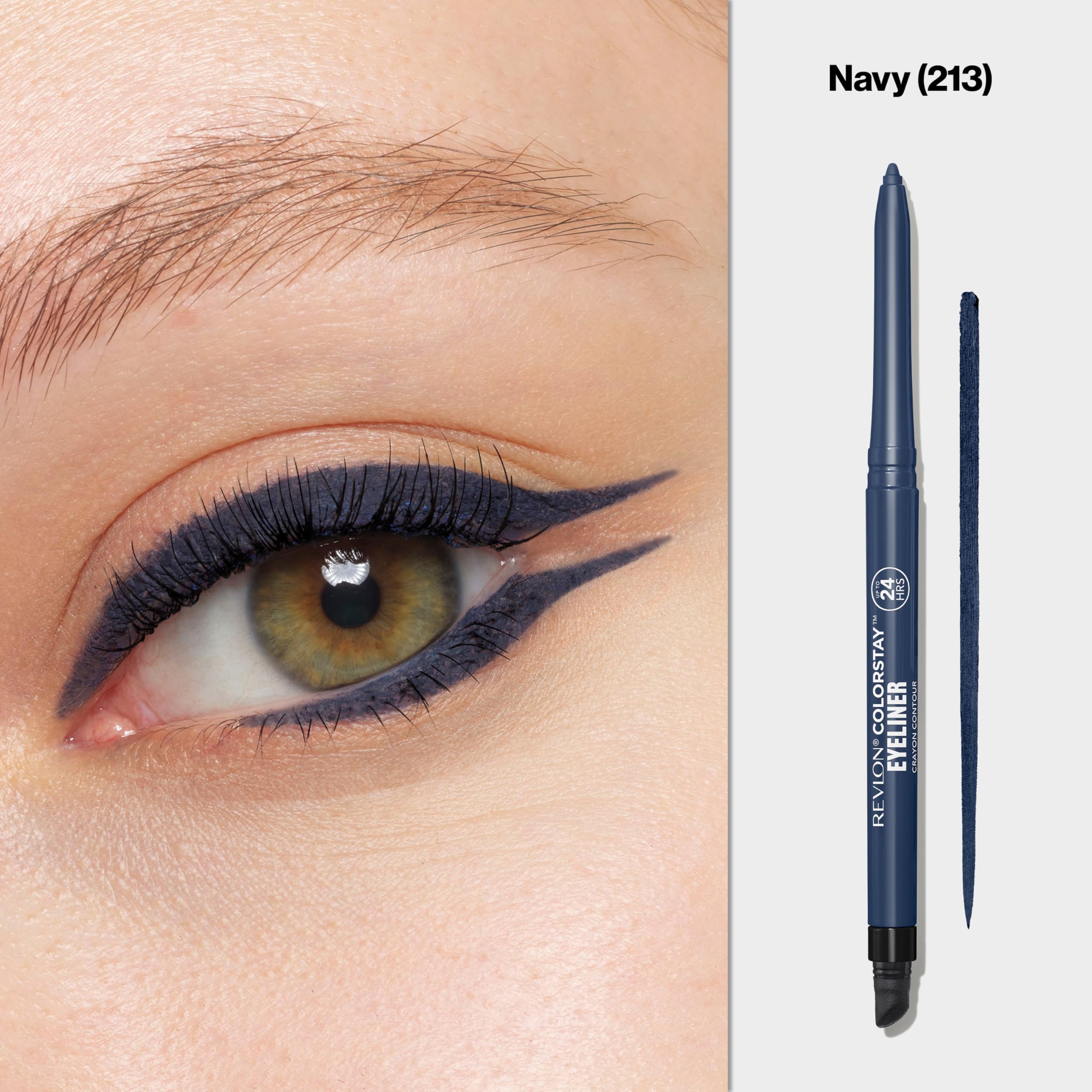 Revlon ColorStay Pencil Waterproof Eyeliner, Smudge-Proof, Eye Makeup with Built-In Sharpener, 202 Black Brown, 0.01 oz