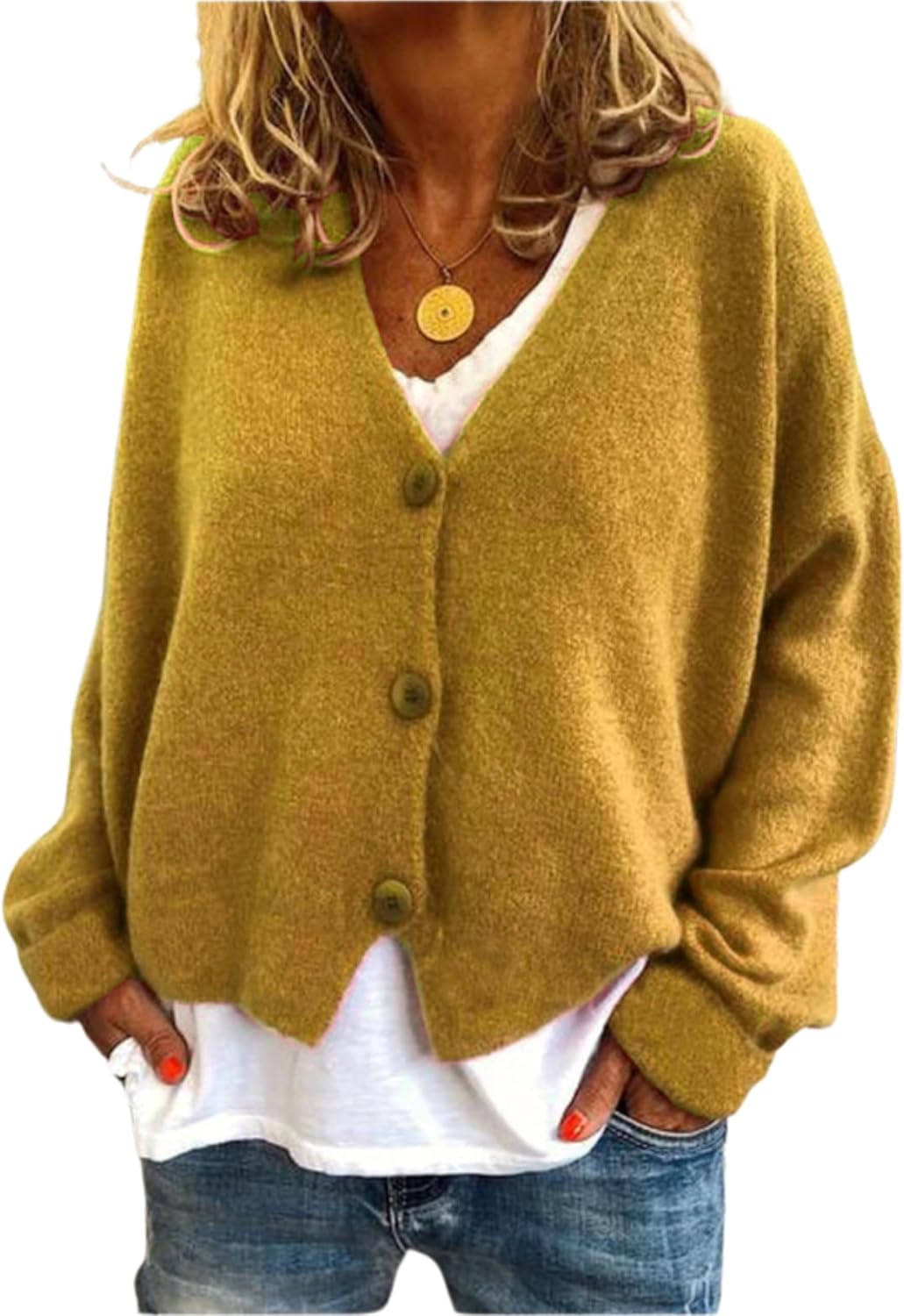 ZOCAVIA Women's Floral Knit Sweaters Cardigan Fall Winter Button Down Open Front Casual Flower Embroidered Cropped Sweaters