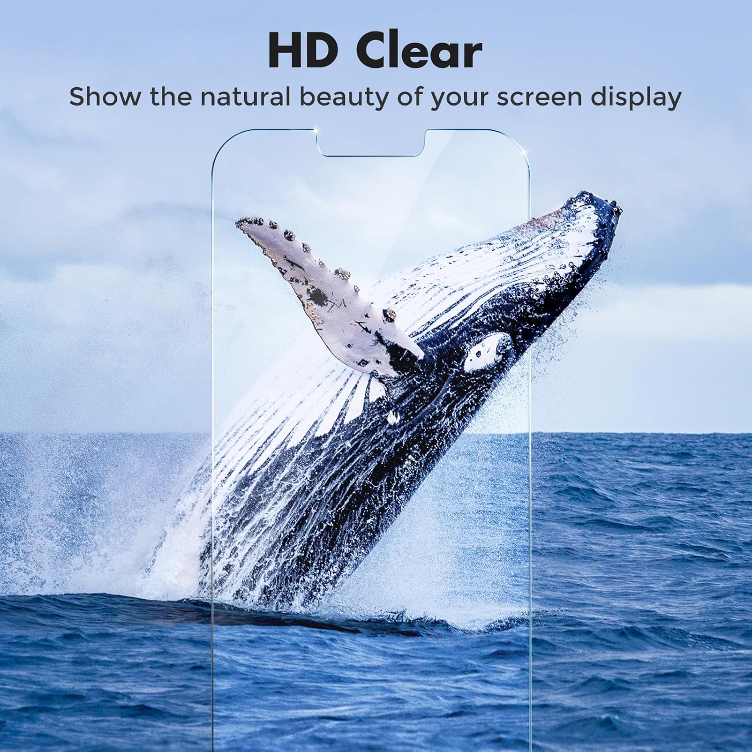 UNBREAKcable 2-Pack Screen Protector for iPhone 14/13/13 Pro Double Shatterproof Tempered Glass [Easy Installation Frame] [9H Hardness] [99.99% HD] [Bubble Free] for Apple 13 Pro/13/14 6.1 inch