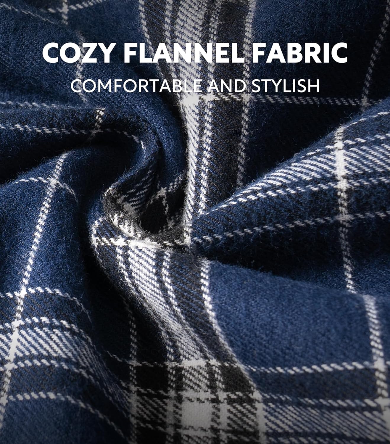 DAVID ARCHY Men's Flannel Pajama Pants, Soft & Cozy Cotton Pajama Pants, Lightweight Plaid Pants for Men with Pockets 2-Pack