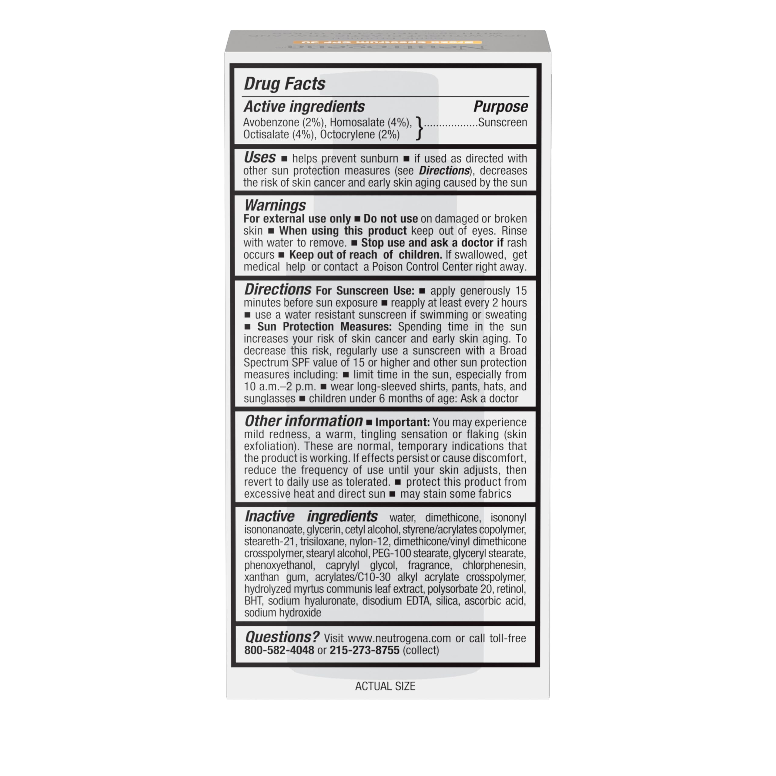 Neutrogena Rapid Wrinkle Repair Retinol Face Moisturizer with SPF 30 Sunscreen, Daily Anti-Aging Face Cream with Retinol & Hyaluronic Acid to Fight Fine Lines, Wrinkles, & Dark Spots, 1 fl. oz