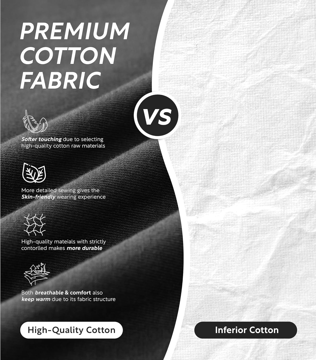 DAVID ARCHY Men's Pajama Pants Cotton Comfy Sleep Bottoms, Lightweight Lounge Pants with Pockets Soft Sleepwear PJs, 2 Pack