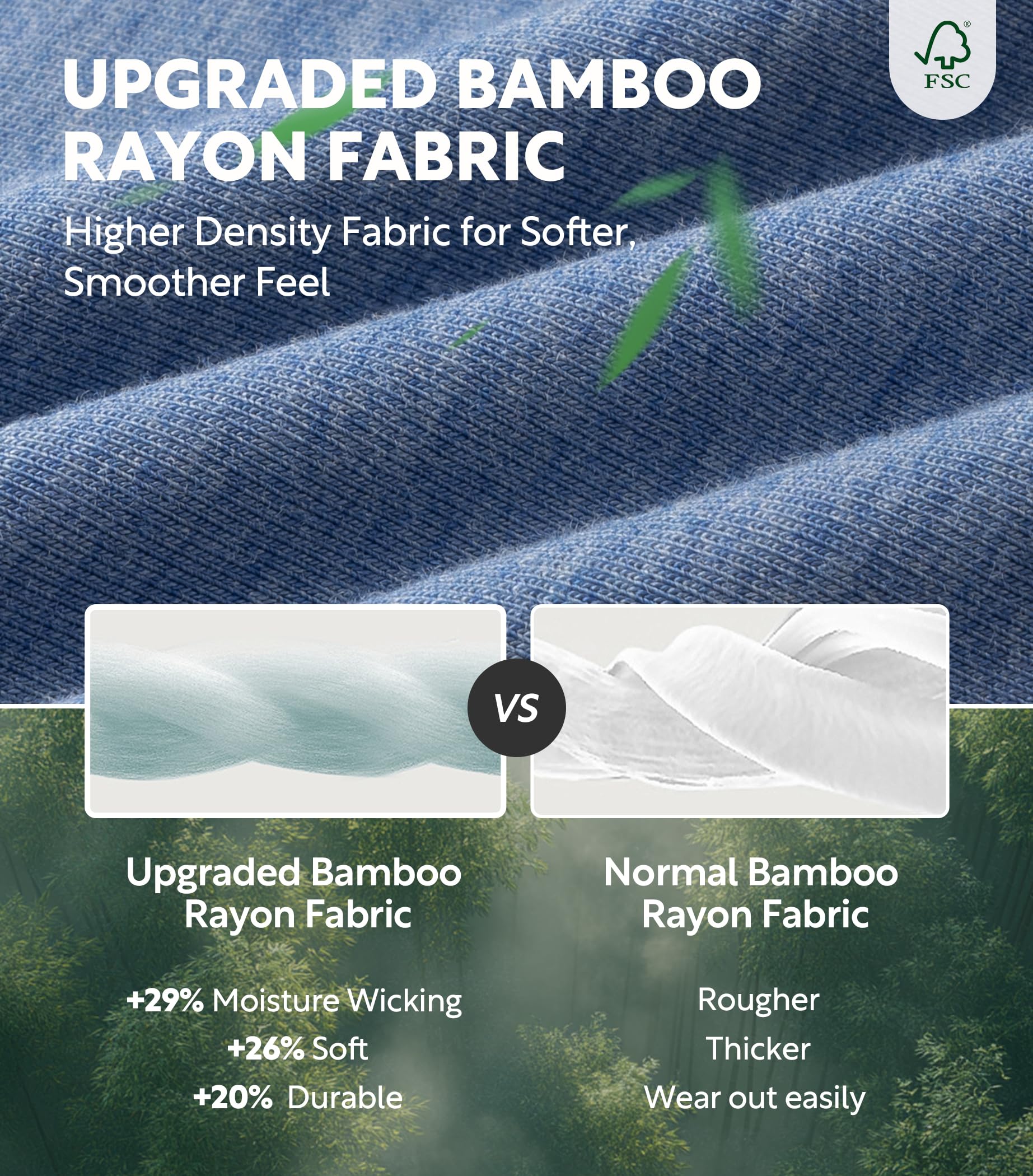 DAVID ARCHY Mens Boxers Soft Rayon Made from Bamboo Boxers for Men Pack Loose Underwear Cooling Mens Boxer Shorts