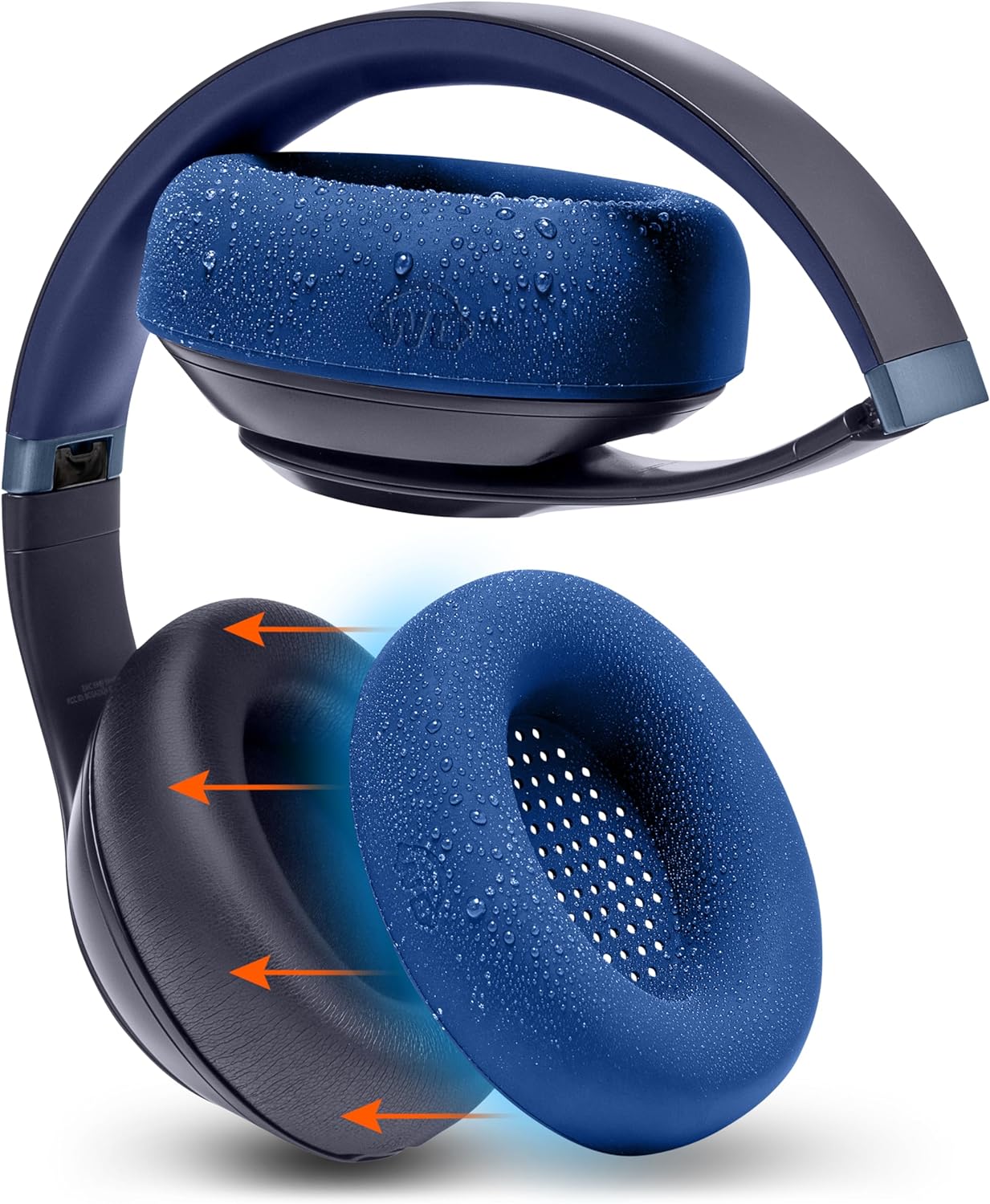 WC SweatZ Studio Pro - Patented Protective Silicone Earpad Covers for Beats Studio Pro Made by Wicked Cushions | Sweatproof & Easily Washable | Black