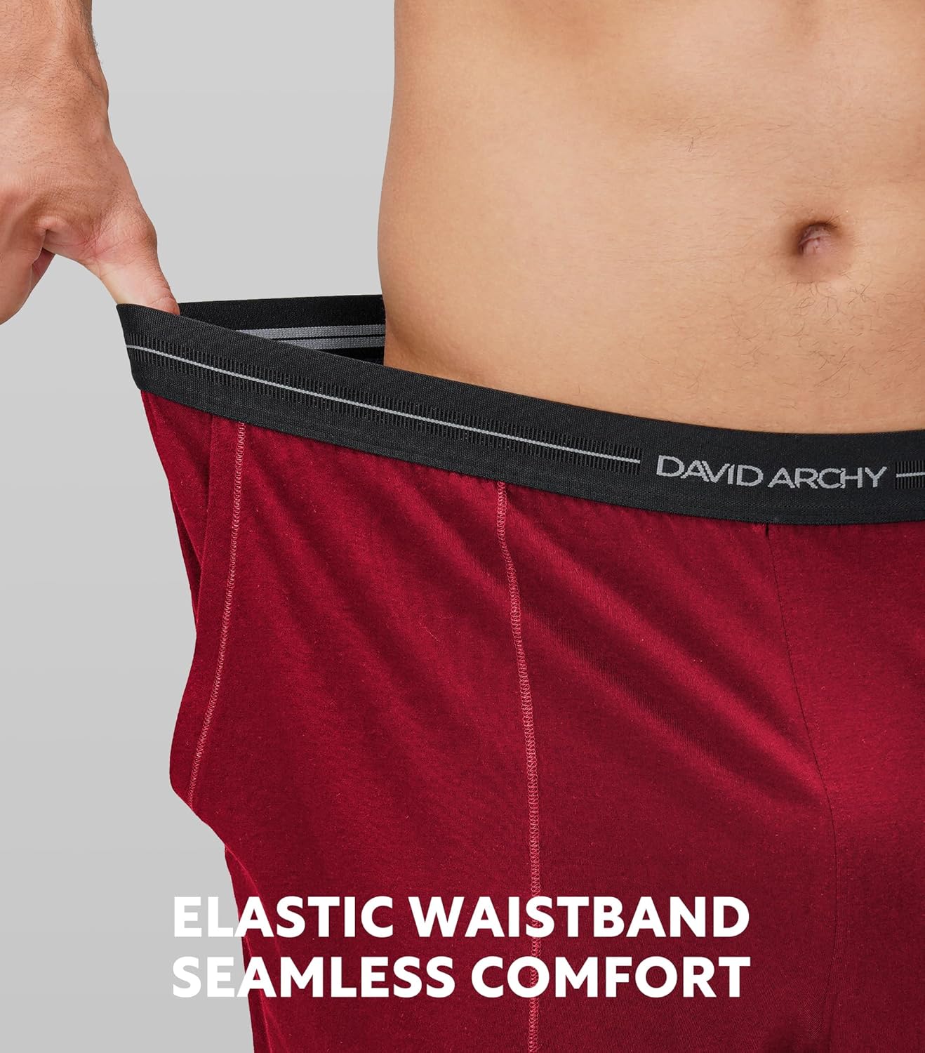 DAVID ARCHY Mens Pajamas Set - Soft Pj Sets for Men Long Sleeve Pajamas Men Cotton Mens Pjs Sets Loungewear with Pockets